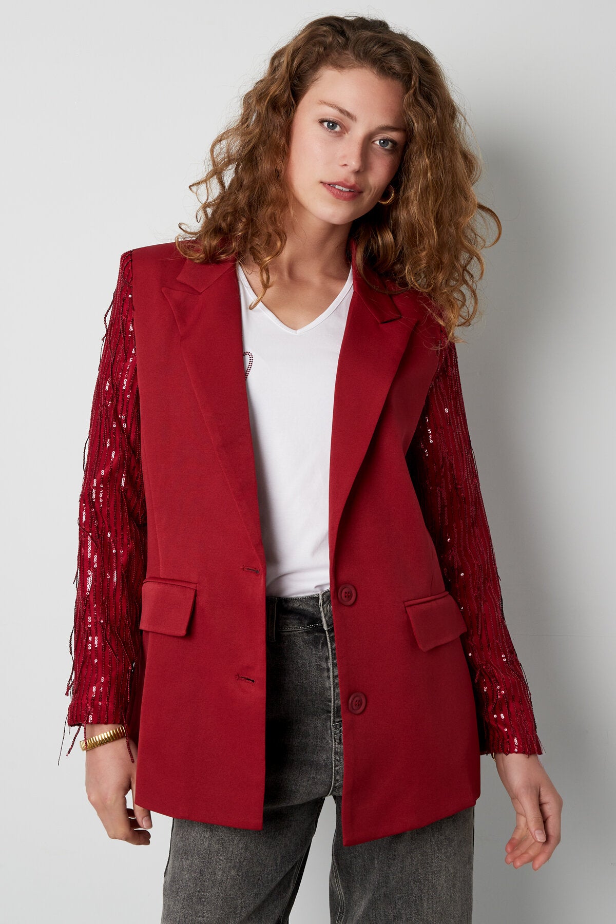 Stylish Pink, Red, Black Ladies' Suit Set
