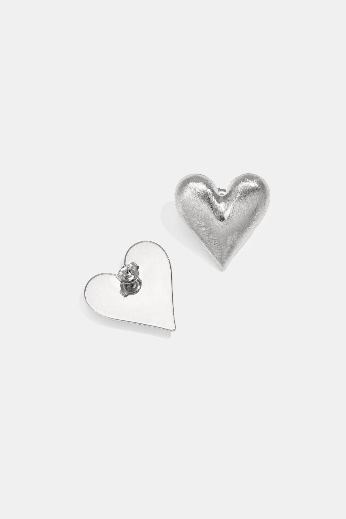 Elegant Heart Stud Earrings for Everyday Sparkle