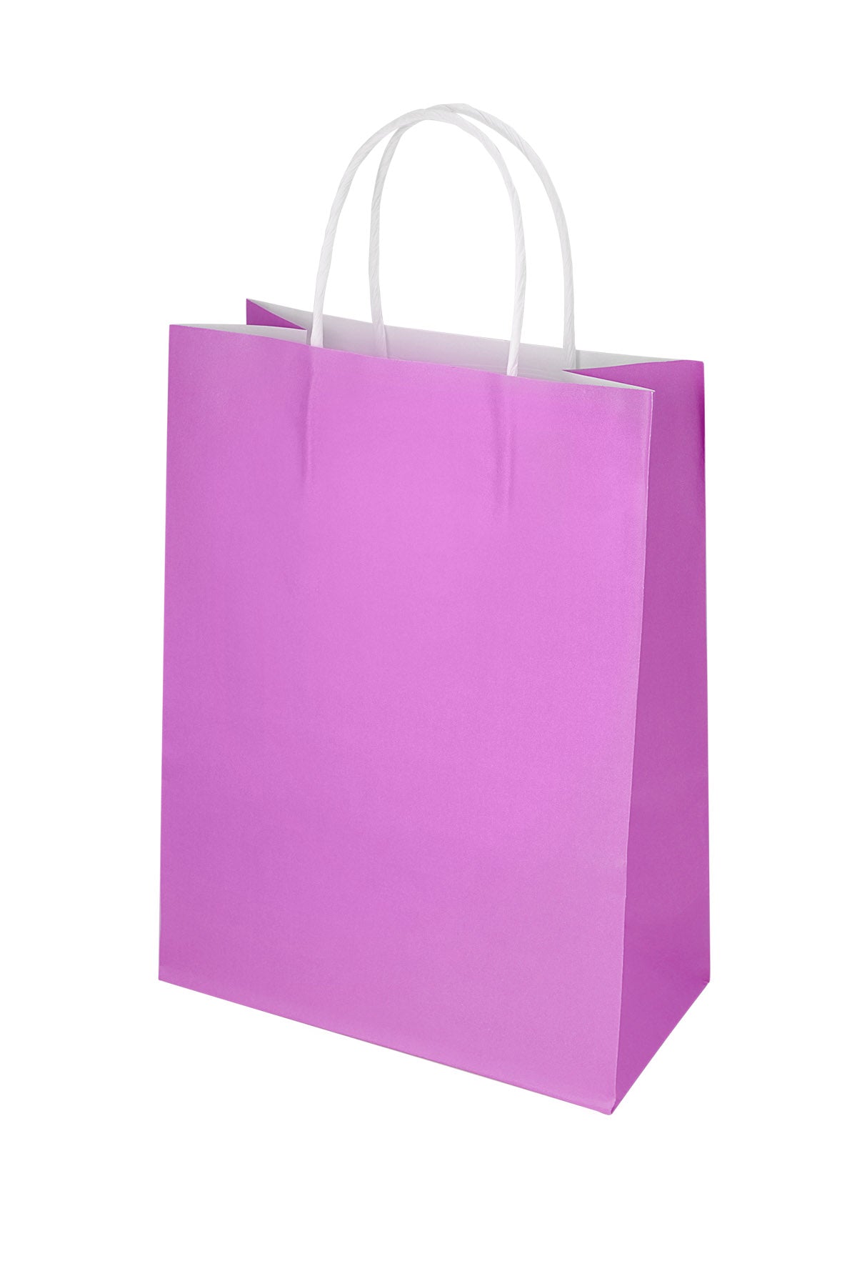 Tasjes effen 50 stuks groot - fuchsia Papier