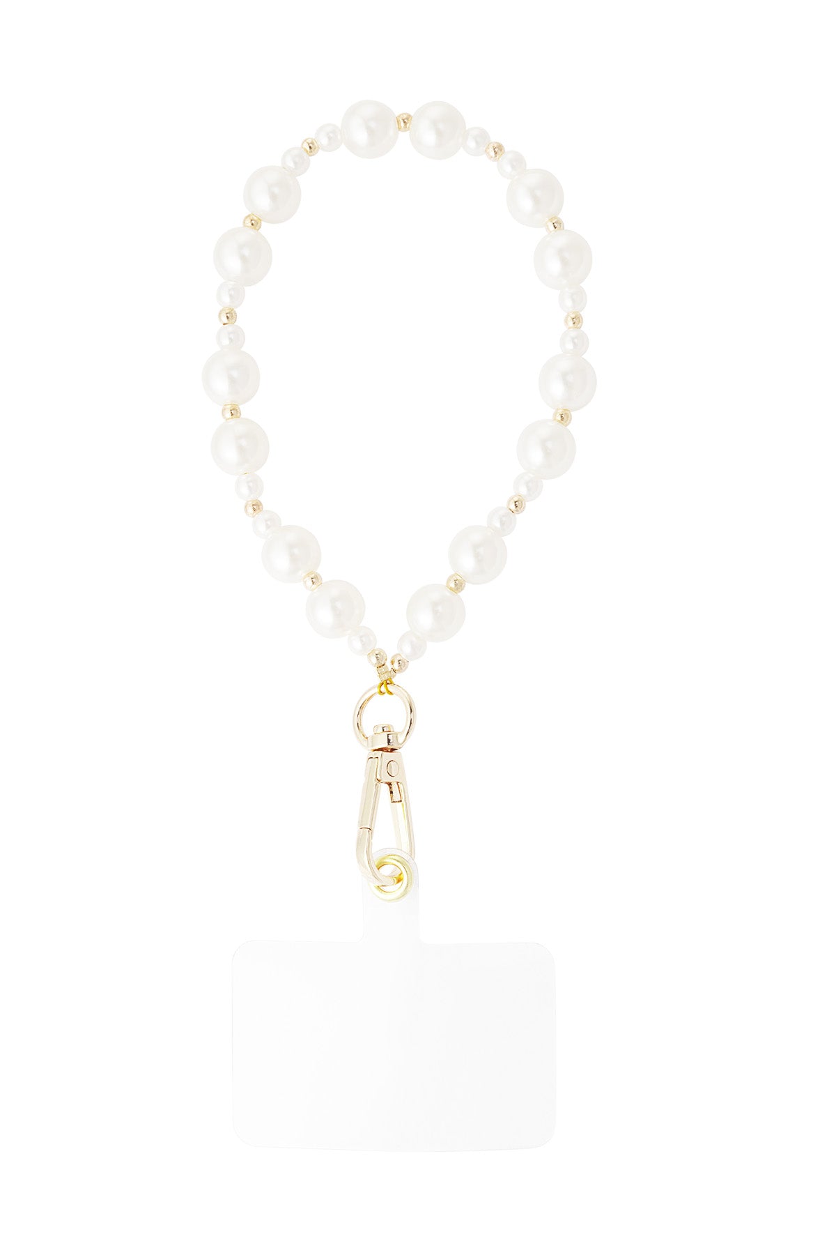 Elegant White Gold Phone Chain for Stylish Protection