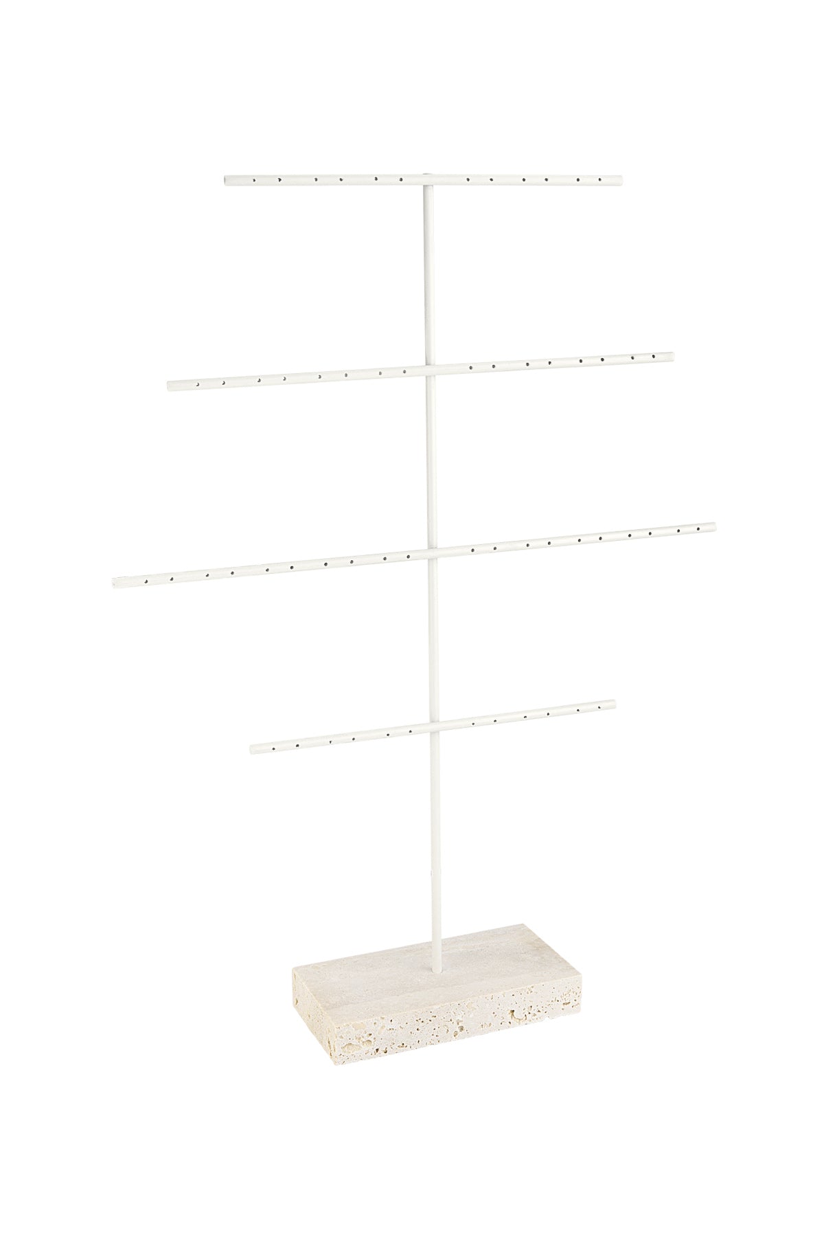 Elegant Off-White Earring Display for Daily Use