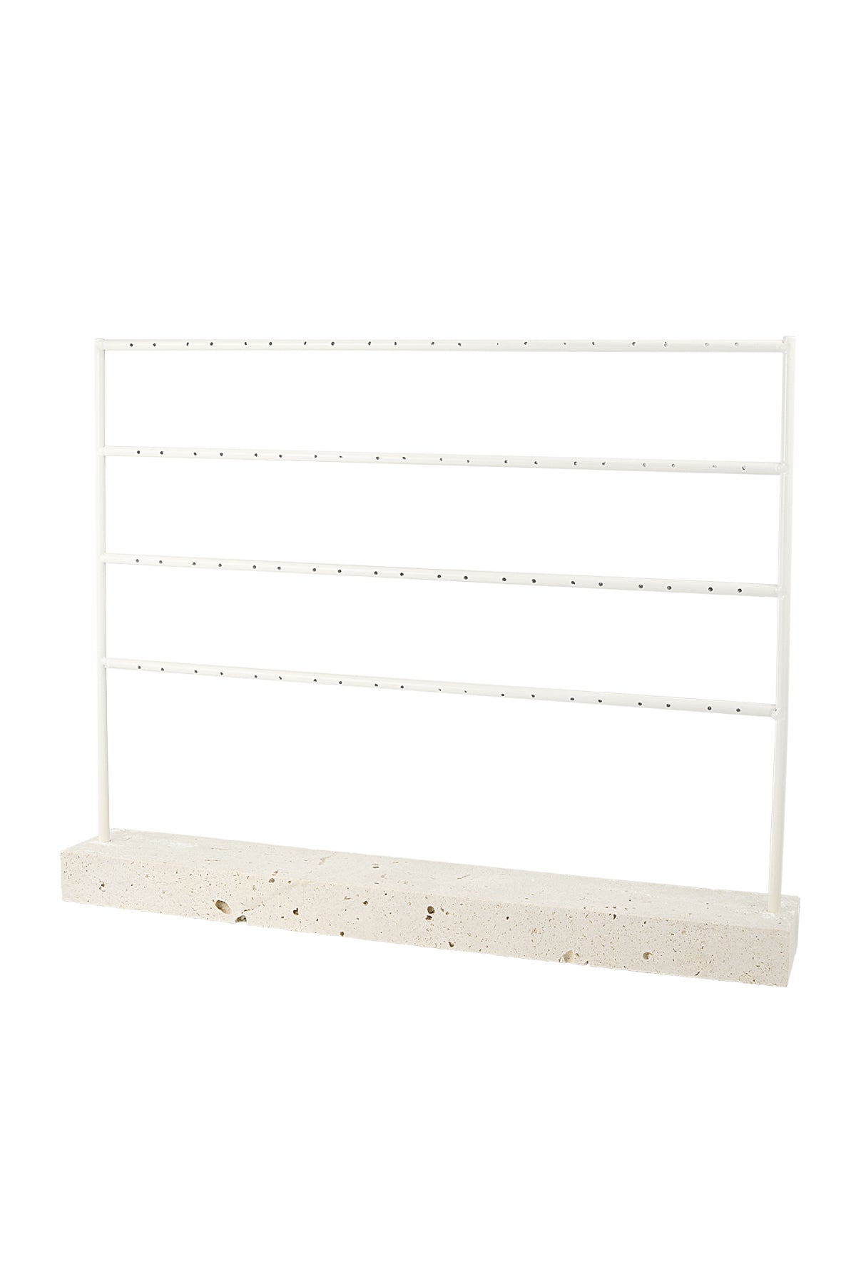 Elegant Off-White Earring Display for All Jewelry