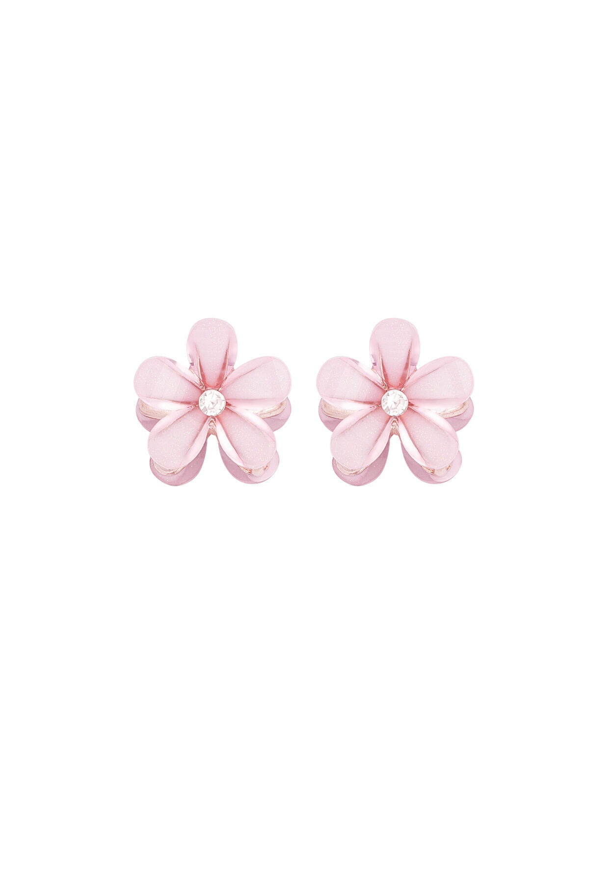 Chic Pink Alloy Hair Clip for Elegant Looks