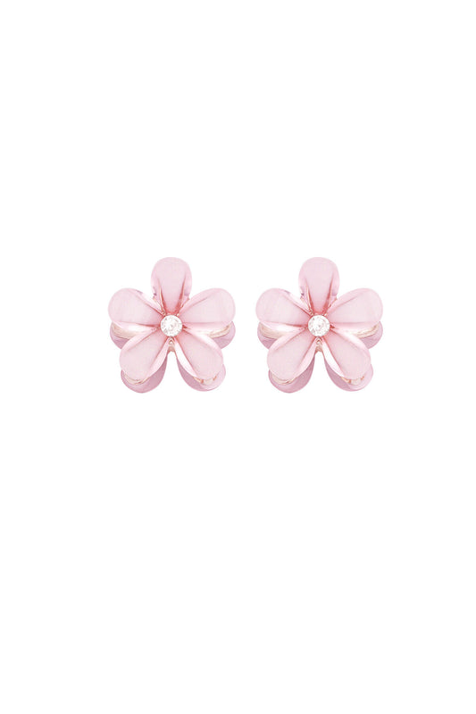 Chic Pink Alloy Hair Clip for Elegant Looks