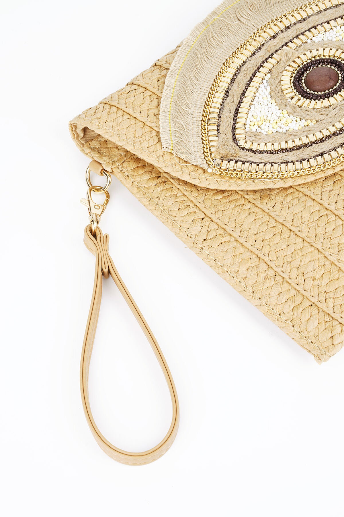 Stylish Paper Shoulder Bag in Black, Beige, Off-White