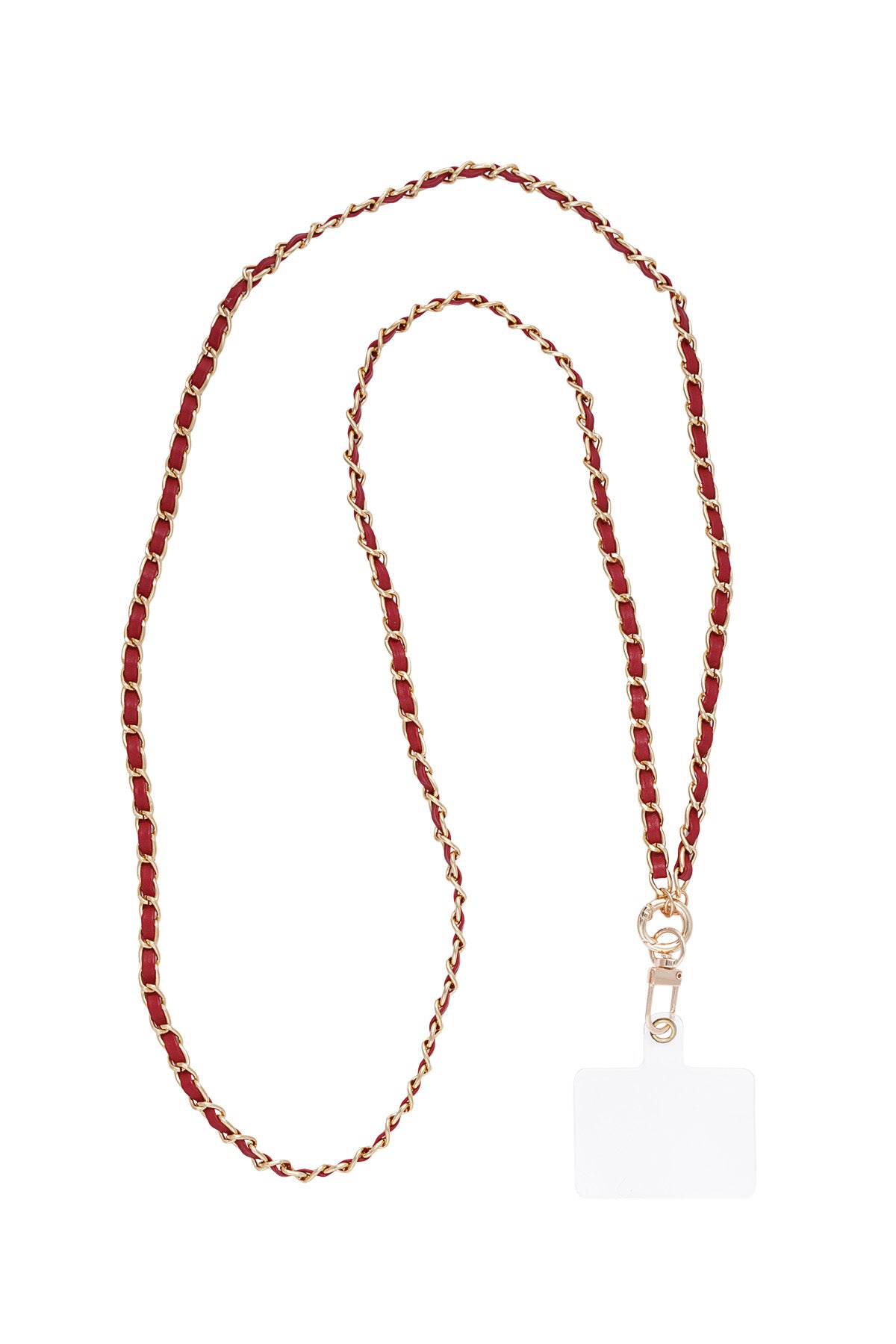 Stylish Aluminum Phone Chain in Red, Black, Beige
