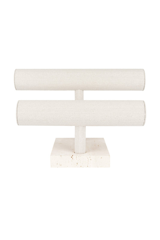 Elegant Off-White Bracelet Display for Daily Wear