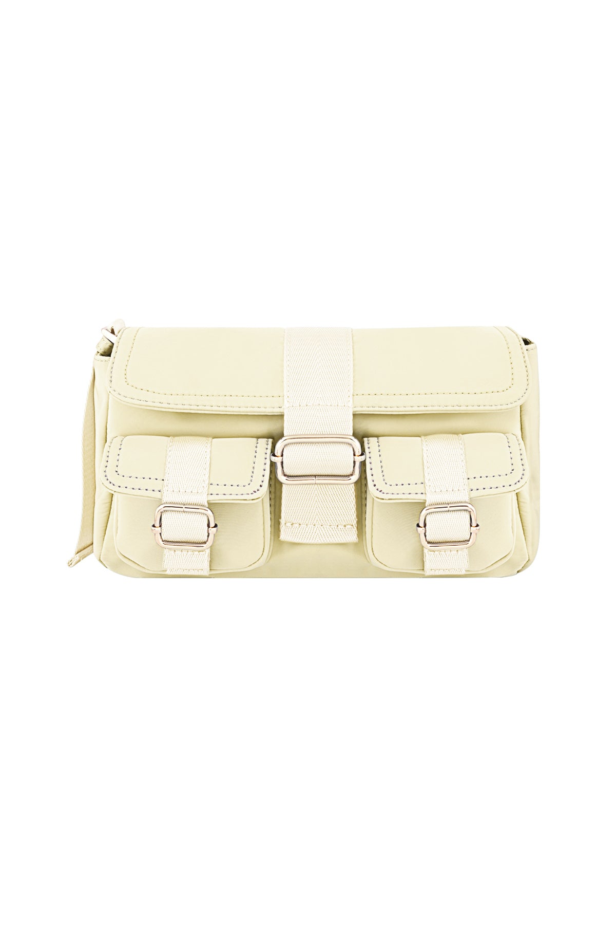 Stylish Polyester Shoulder Bag in Pink, Blue, Black, Beige & Cream