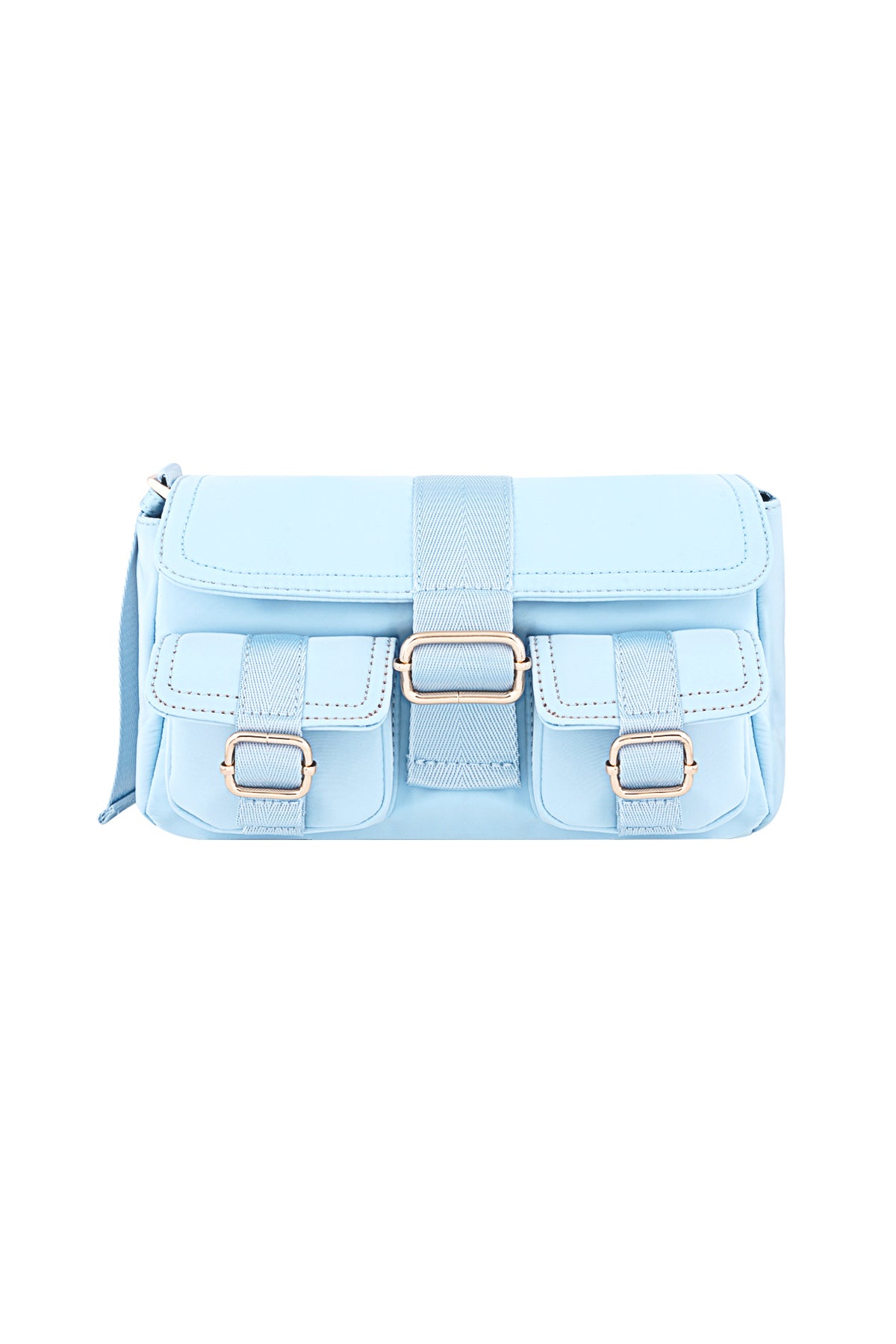 Stylish Polyester Shoulder Bag in Pink, Blue, Black, Beige & Cream