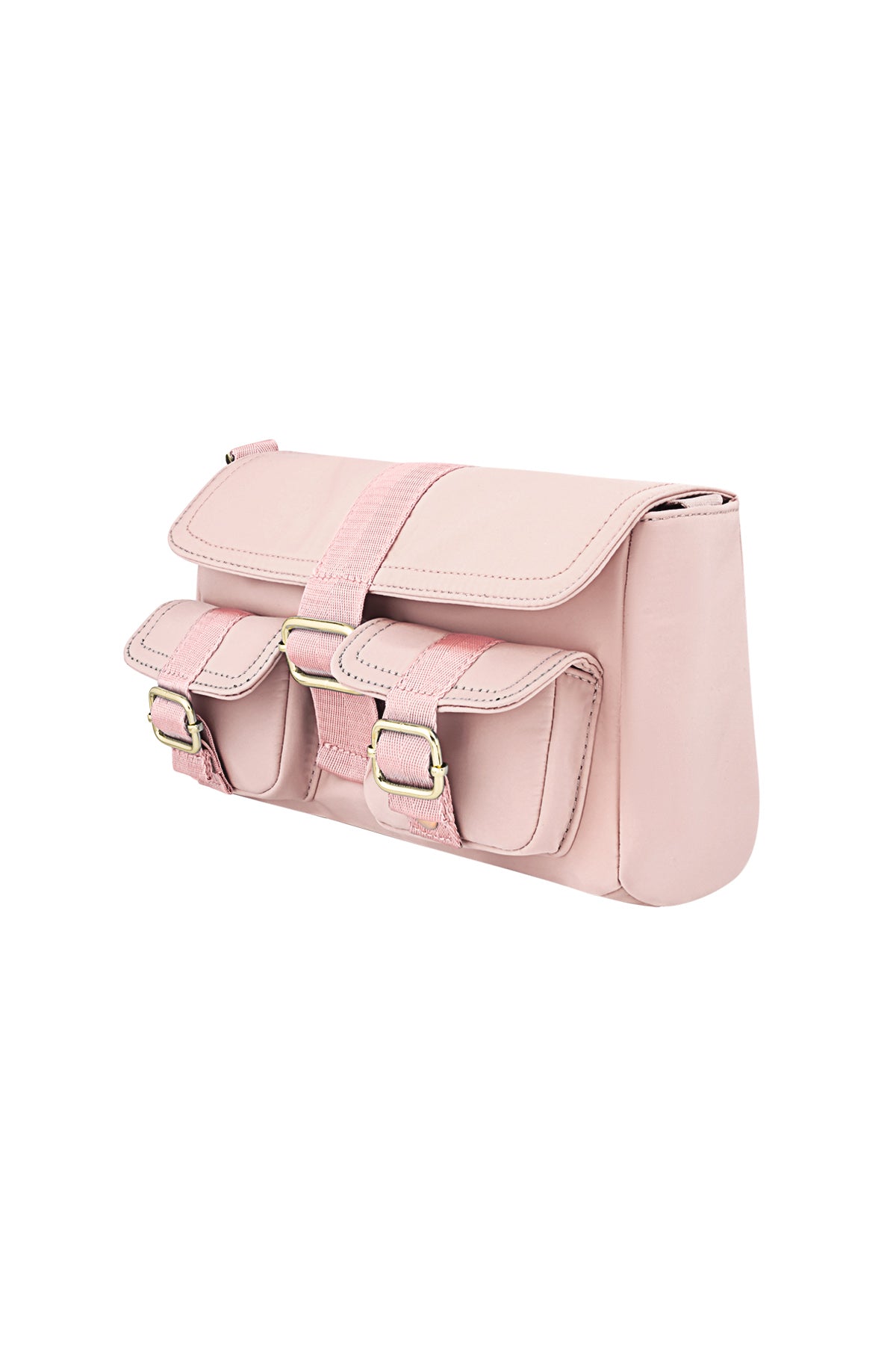 Stylish Polyester Shoulder Bag in Pink, Blue, Black, Beige & Cream