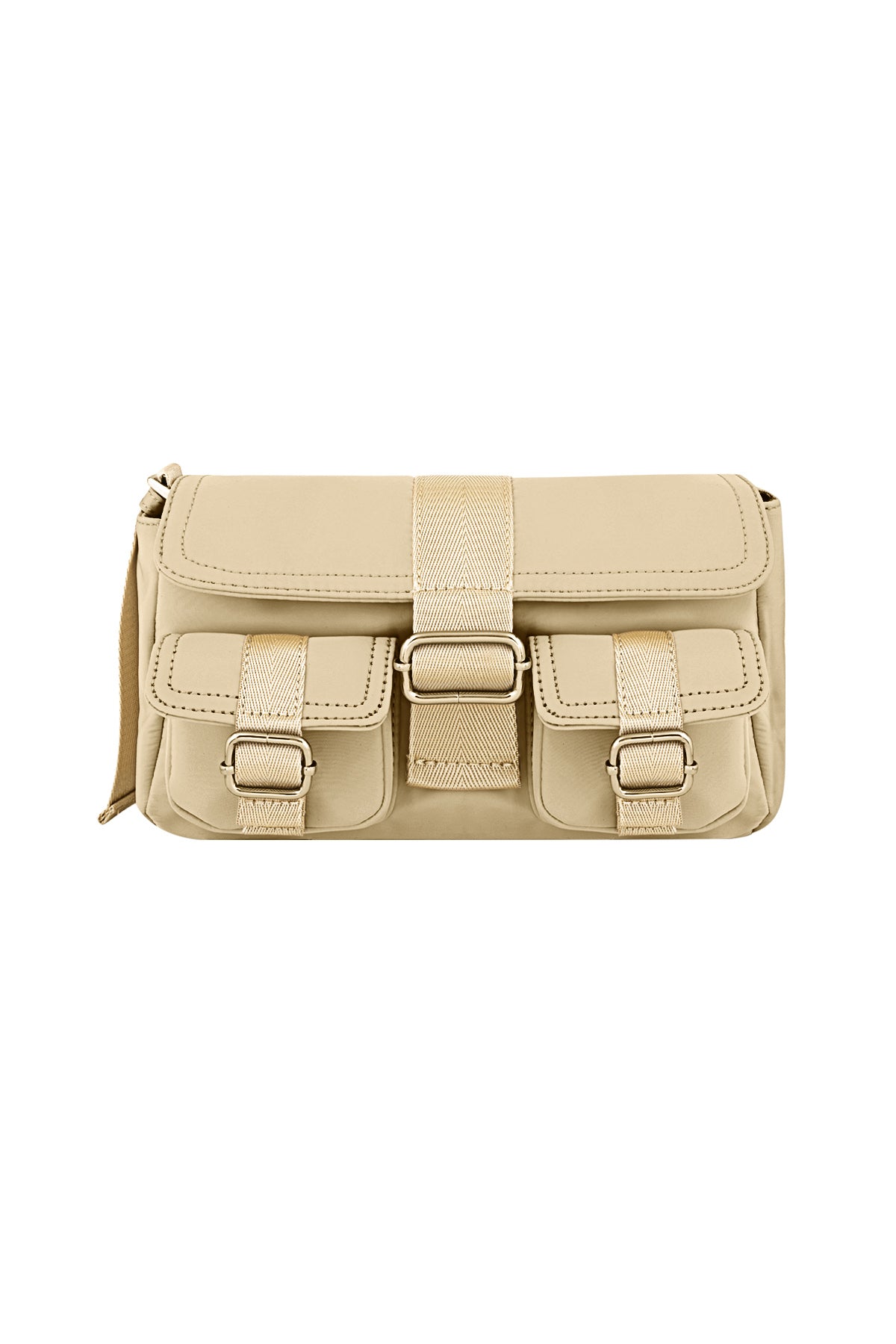 Stylish Polyester Shoulder Bag in Pink, Blue, Black, Beige & Cream