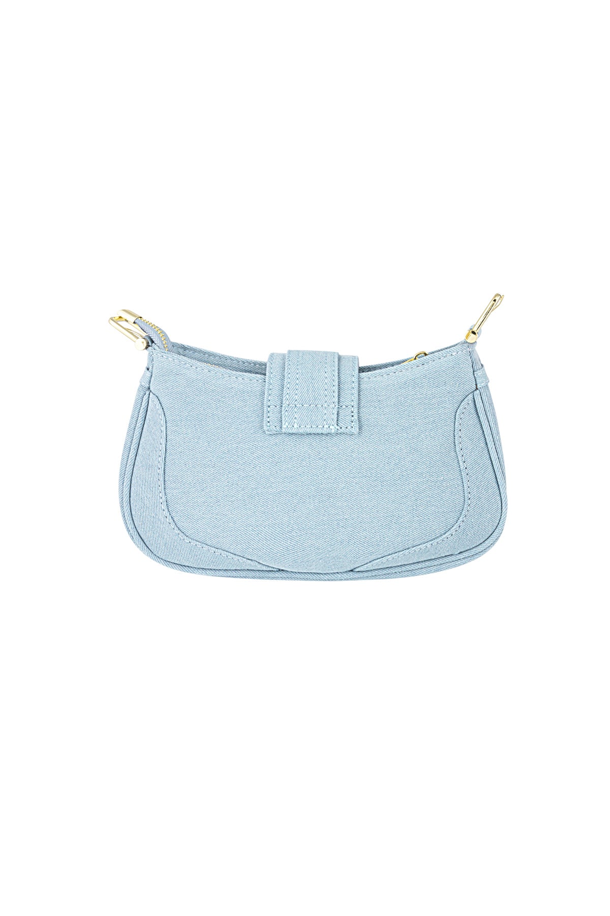 Chic Polyester Shoulder Bag in Pink and Blue