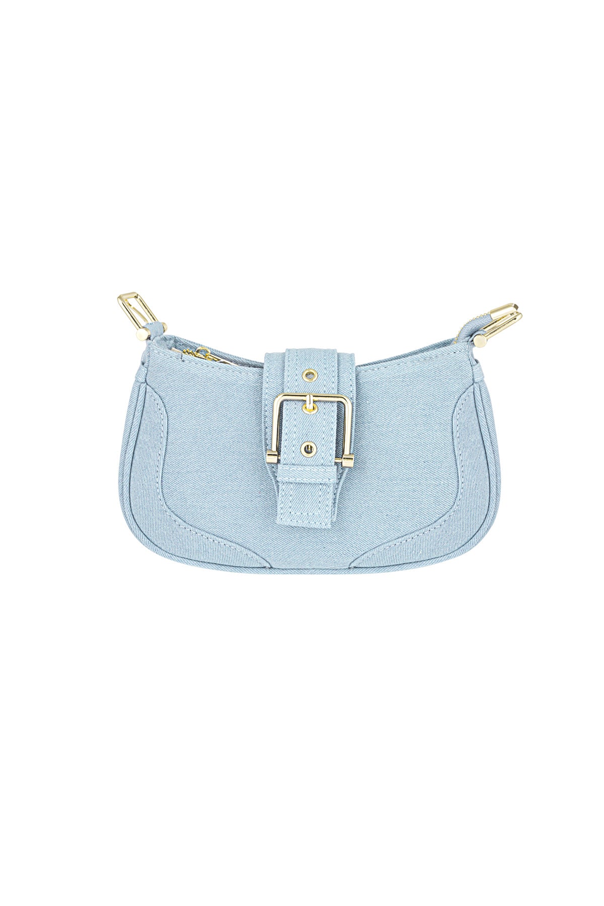 Chic Polyester Shoulder Bag in Pink and Blue