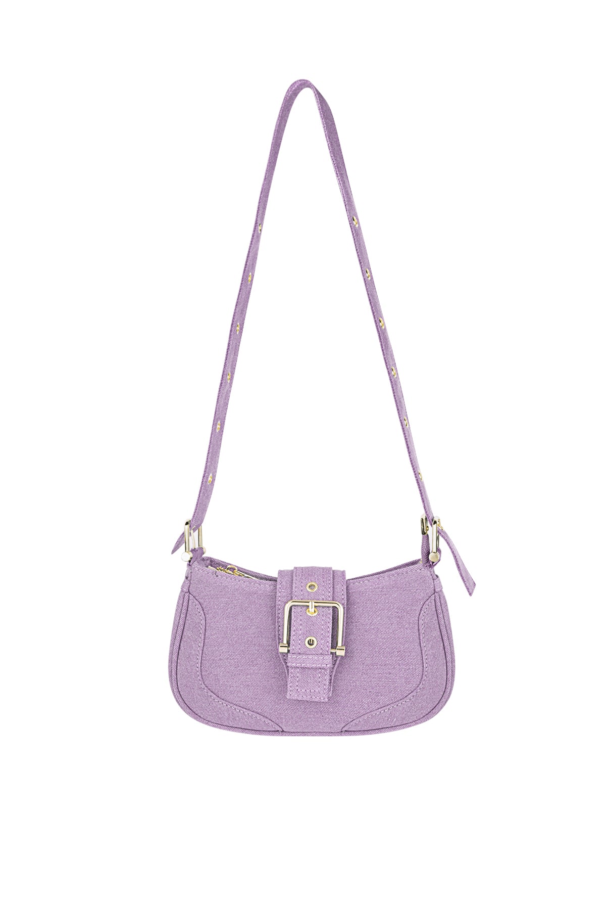 Chic Polyester Shoulder Bag in Pink and Blue