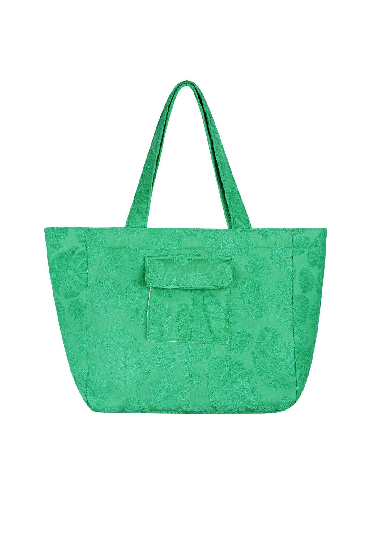 Stylish Polyester Shopper Bags in Pink and Green