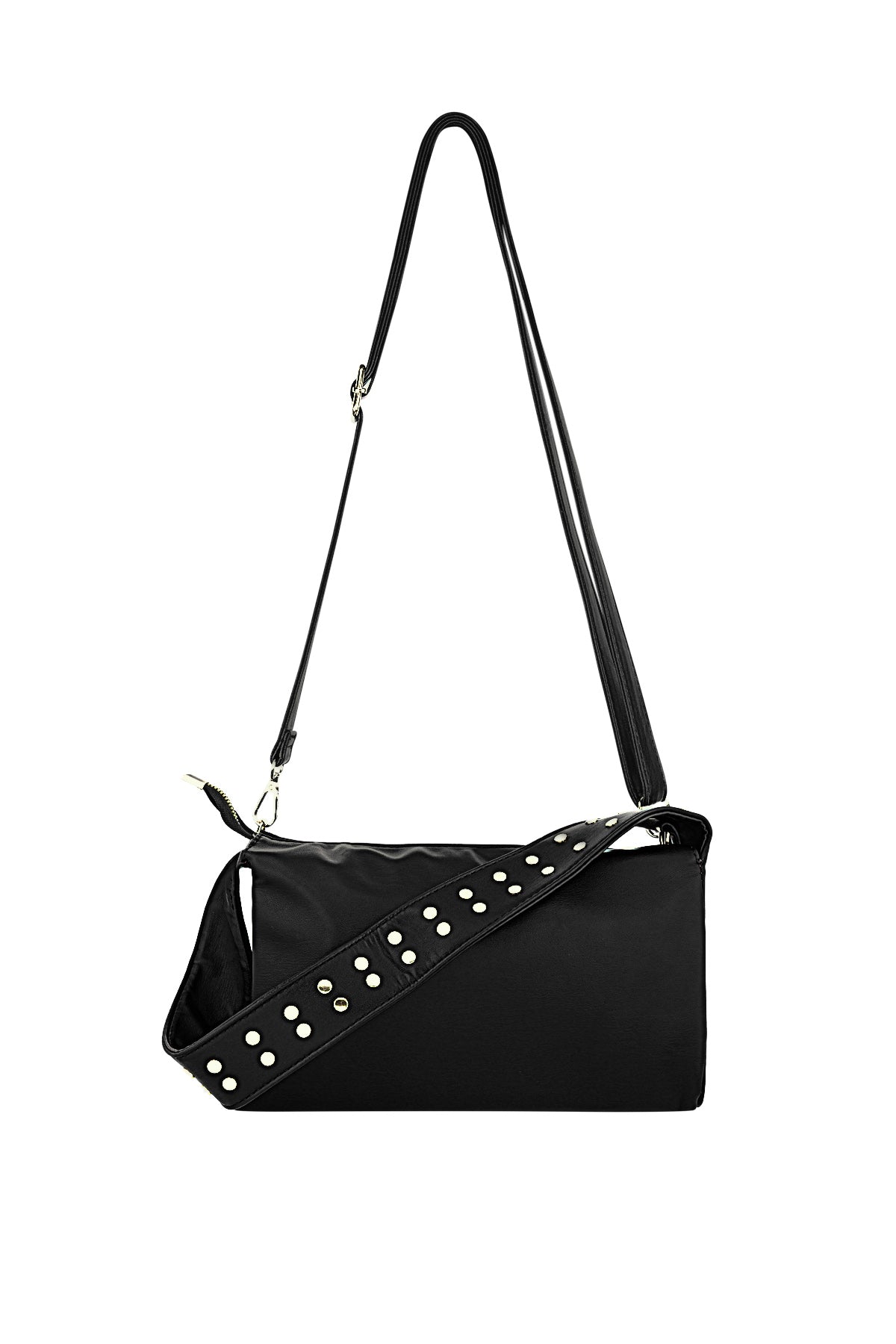 Stylish PU Leather Shoulder Bag in Red, Green, and Black