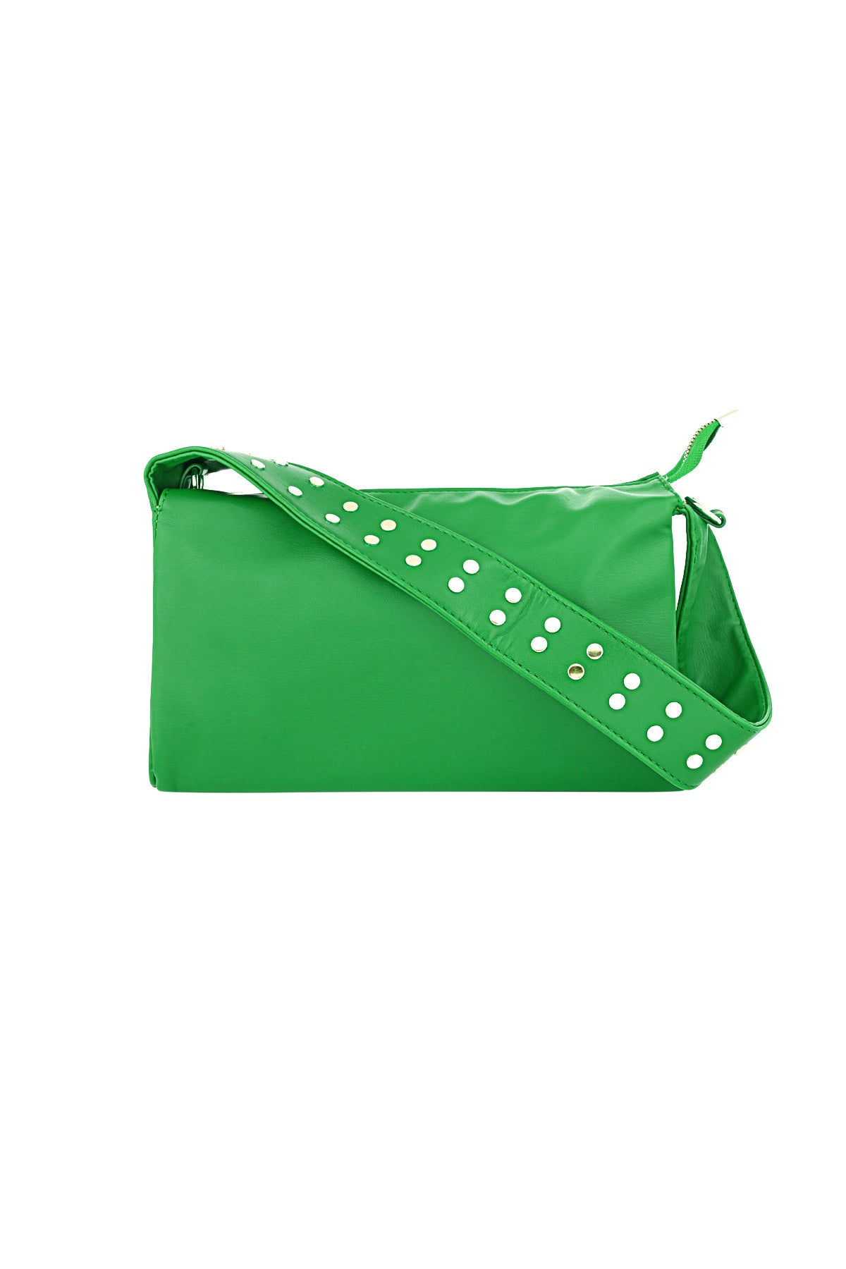 Stylish PU Leather Shoulder Bag in Red, Green, and Black