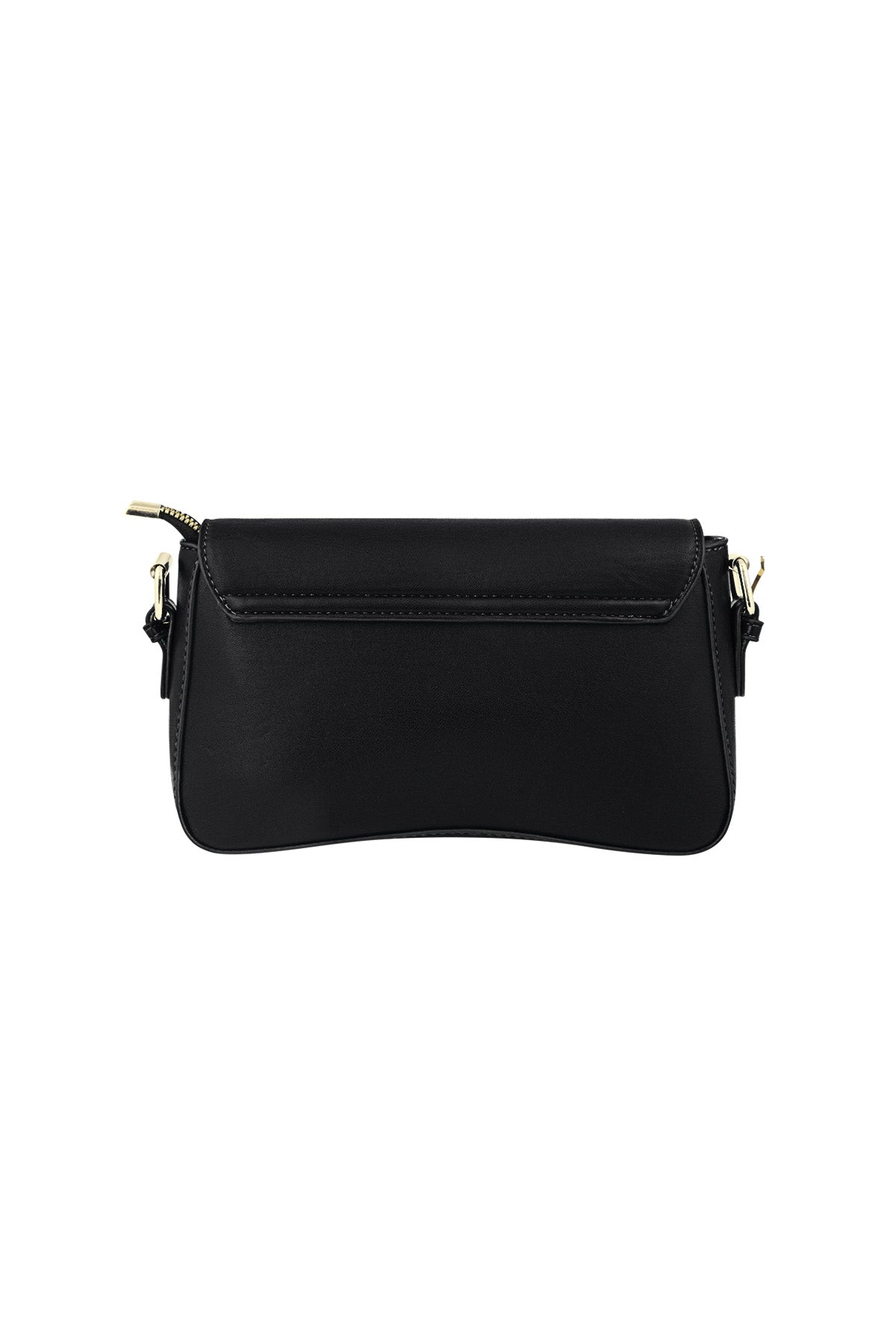 Stylish PU Shoulder Bag in Blue, Black & Fuchsia