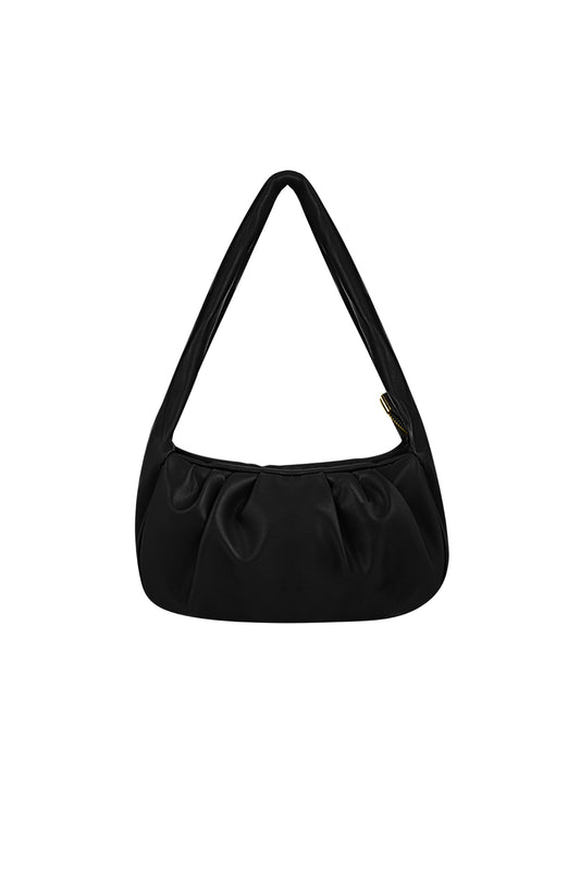 Stylish PU Shoulder Bag in Blue, Black, and Fuchsia