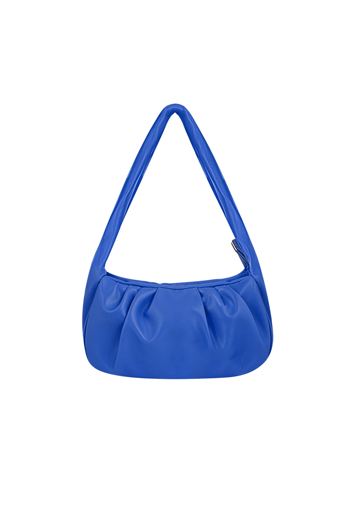 Stylish PU Shoulder Bag in Blue, Black, and Fuchsia
