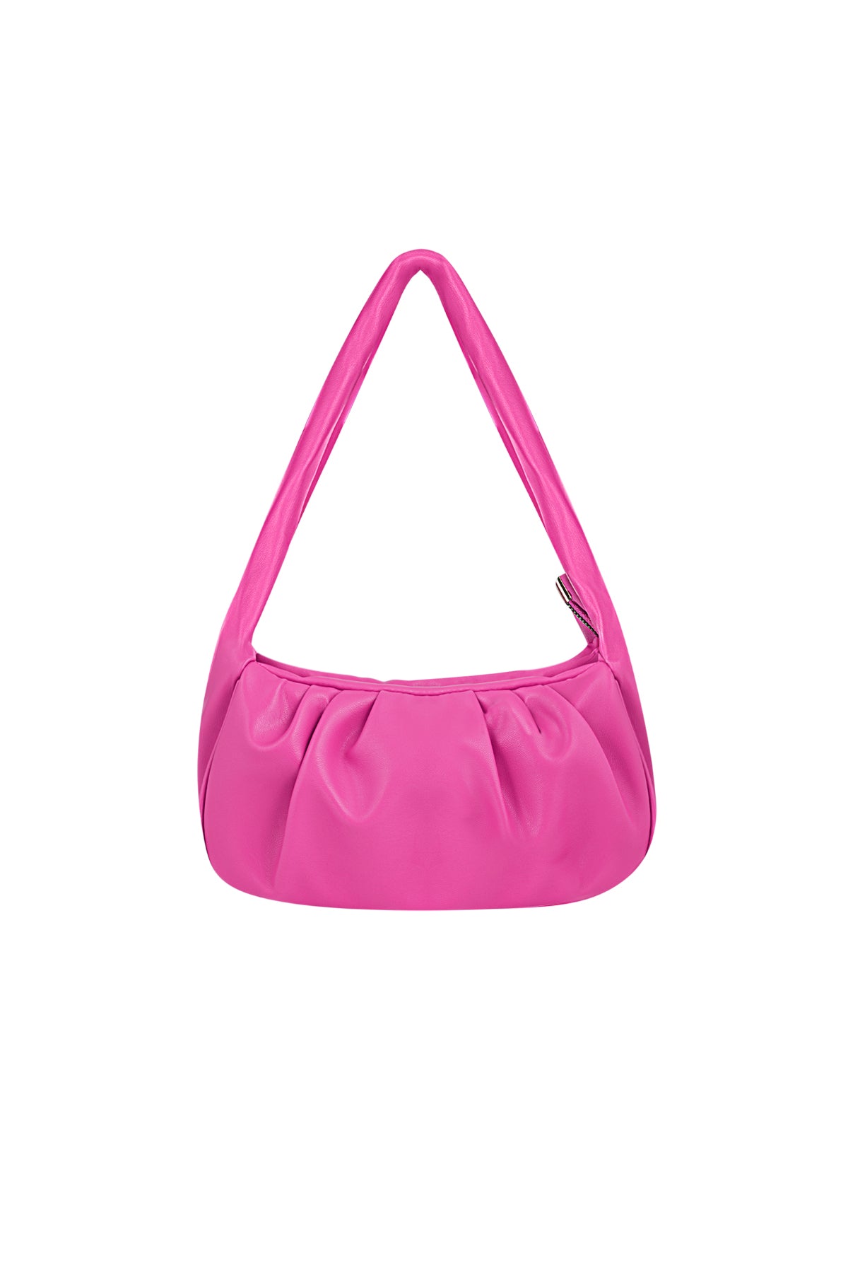 Stylish PU Shoulder Bag in Blue, Black, and Fuchsia