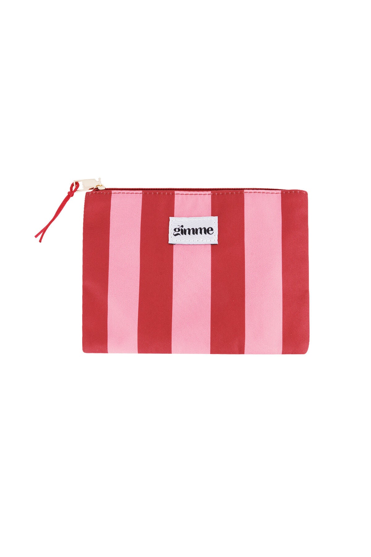 Stylish Pink Stripe Makeup Bag for Daily Use