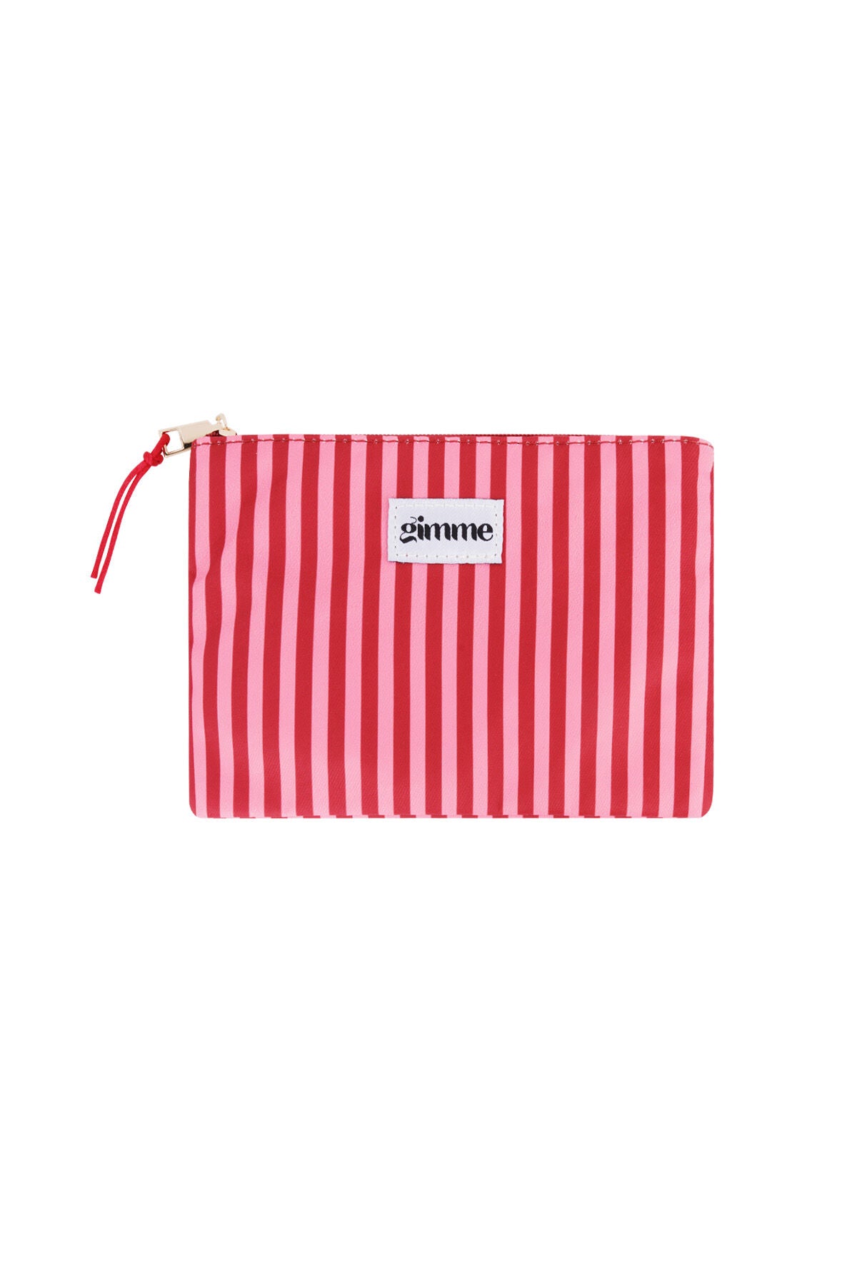 Stylish Pink Stripe Makeup Bag for Daily Use
