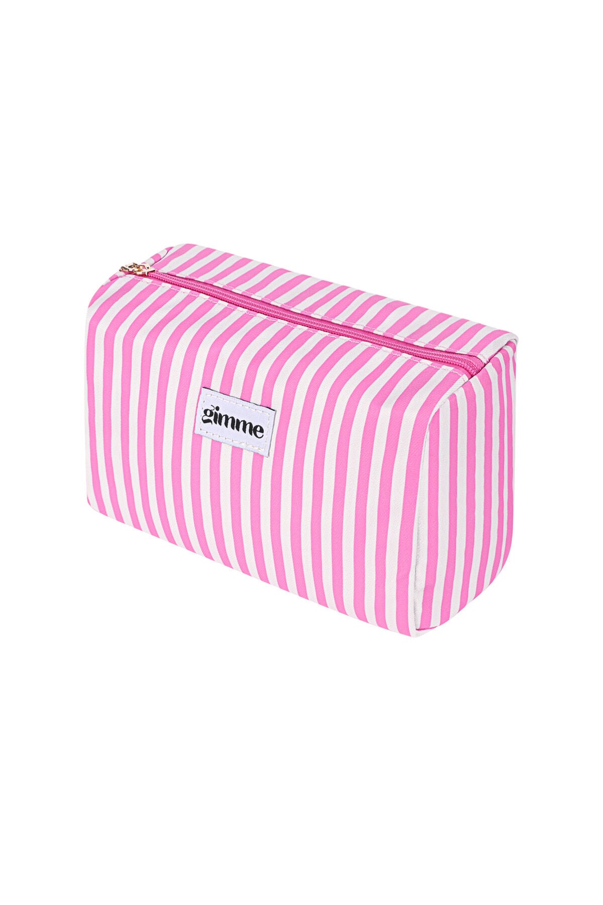 Stylish Pink Polyester Makeup Bag