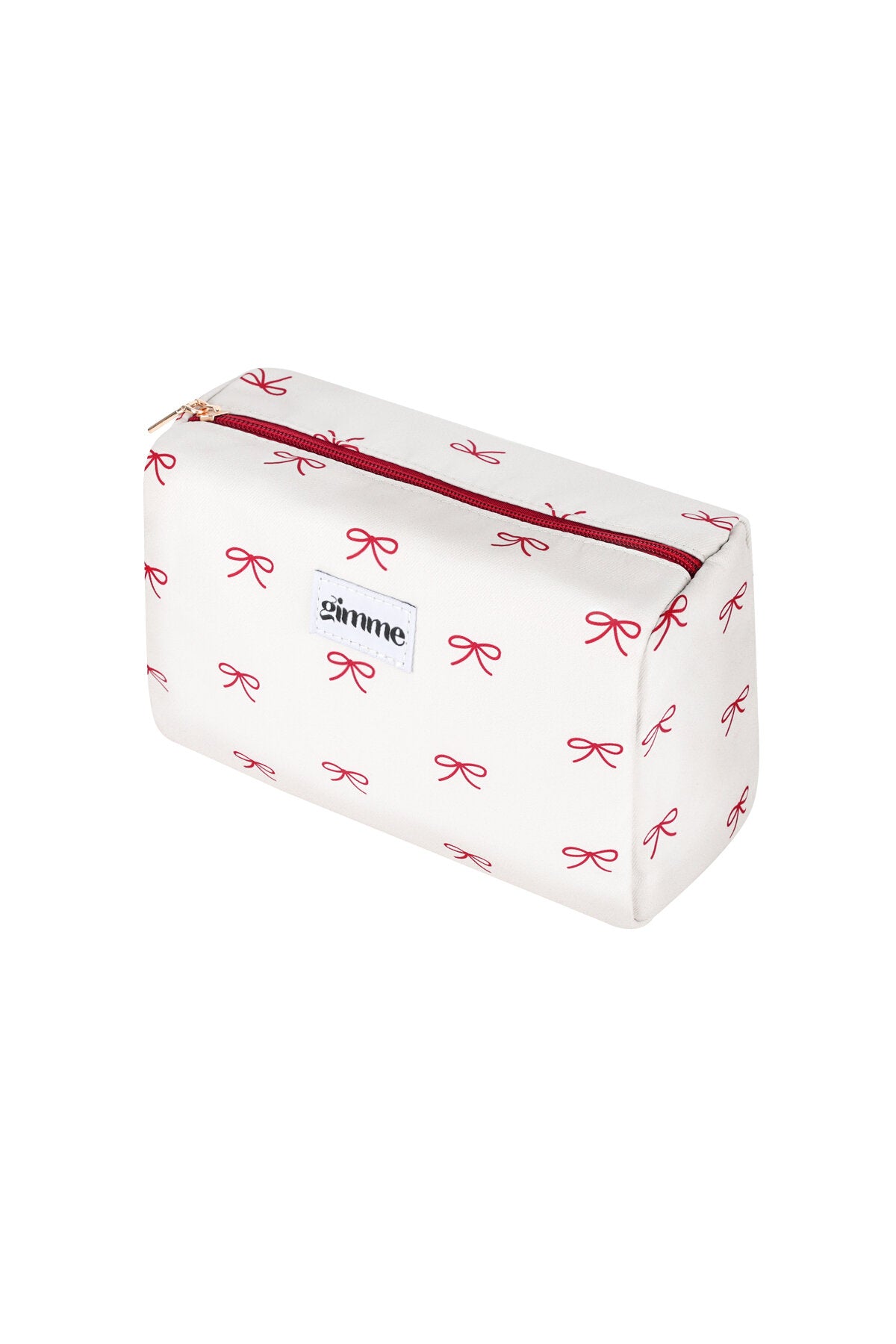 Elegant White Polyester Makeup Bag for Daily Essentials