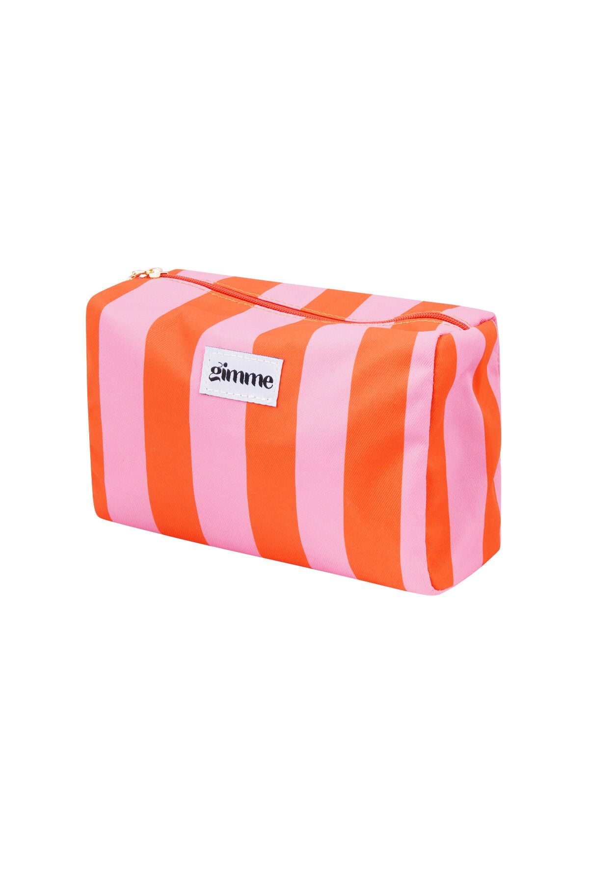 Vibrant Orange Polyester Makeup Bag for Chic Storage