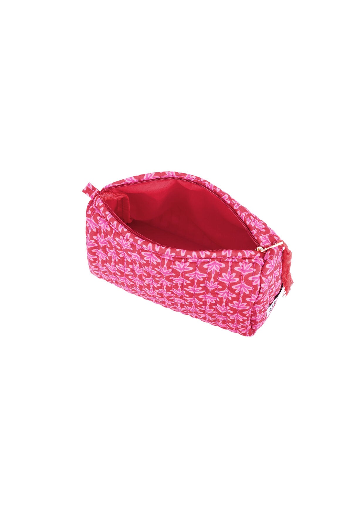 Chic Pink & Green Polyester Makeup Bags for Women