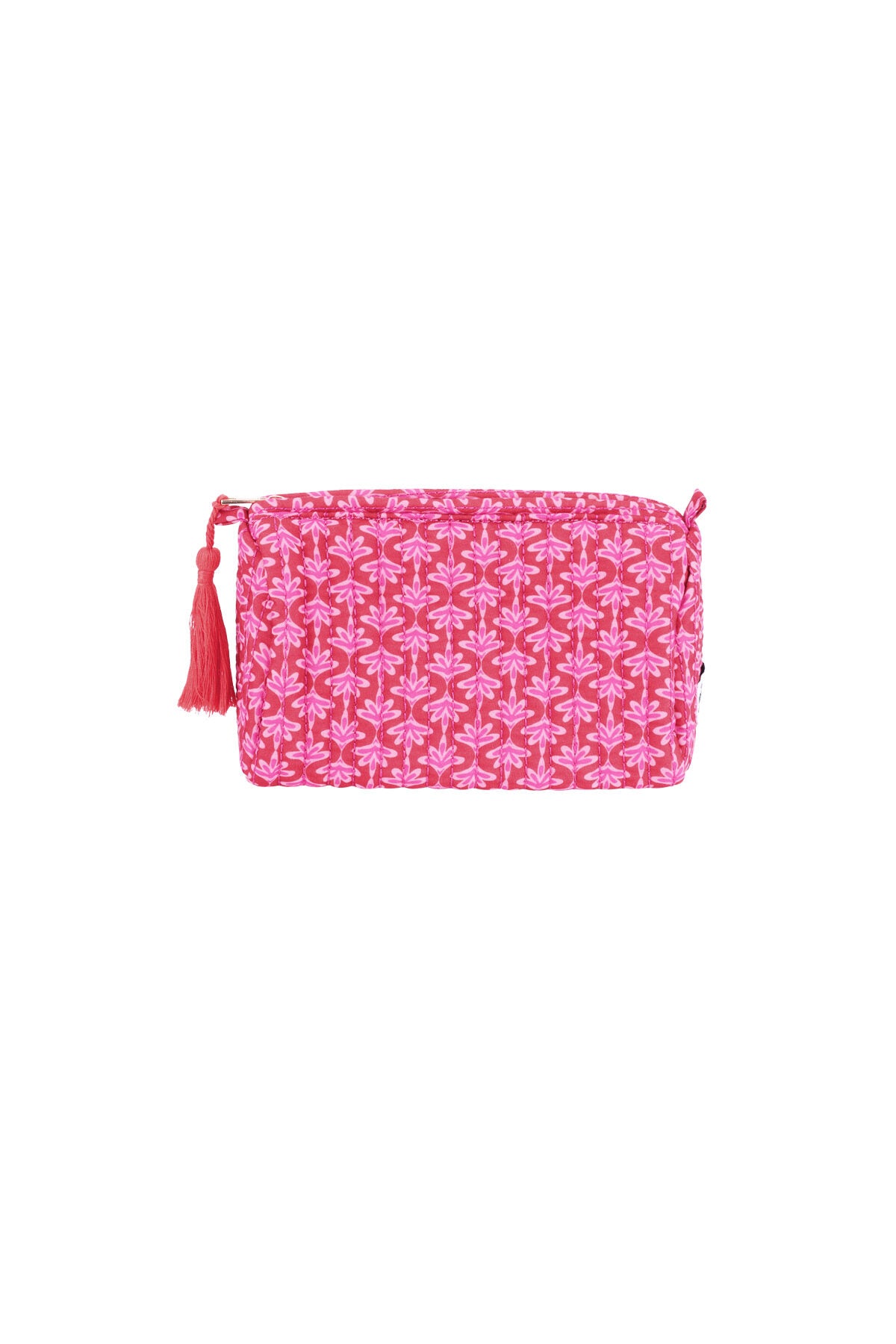 Chic Pink & Green Polyester Makeup Bags for Women