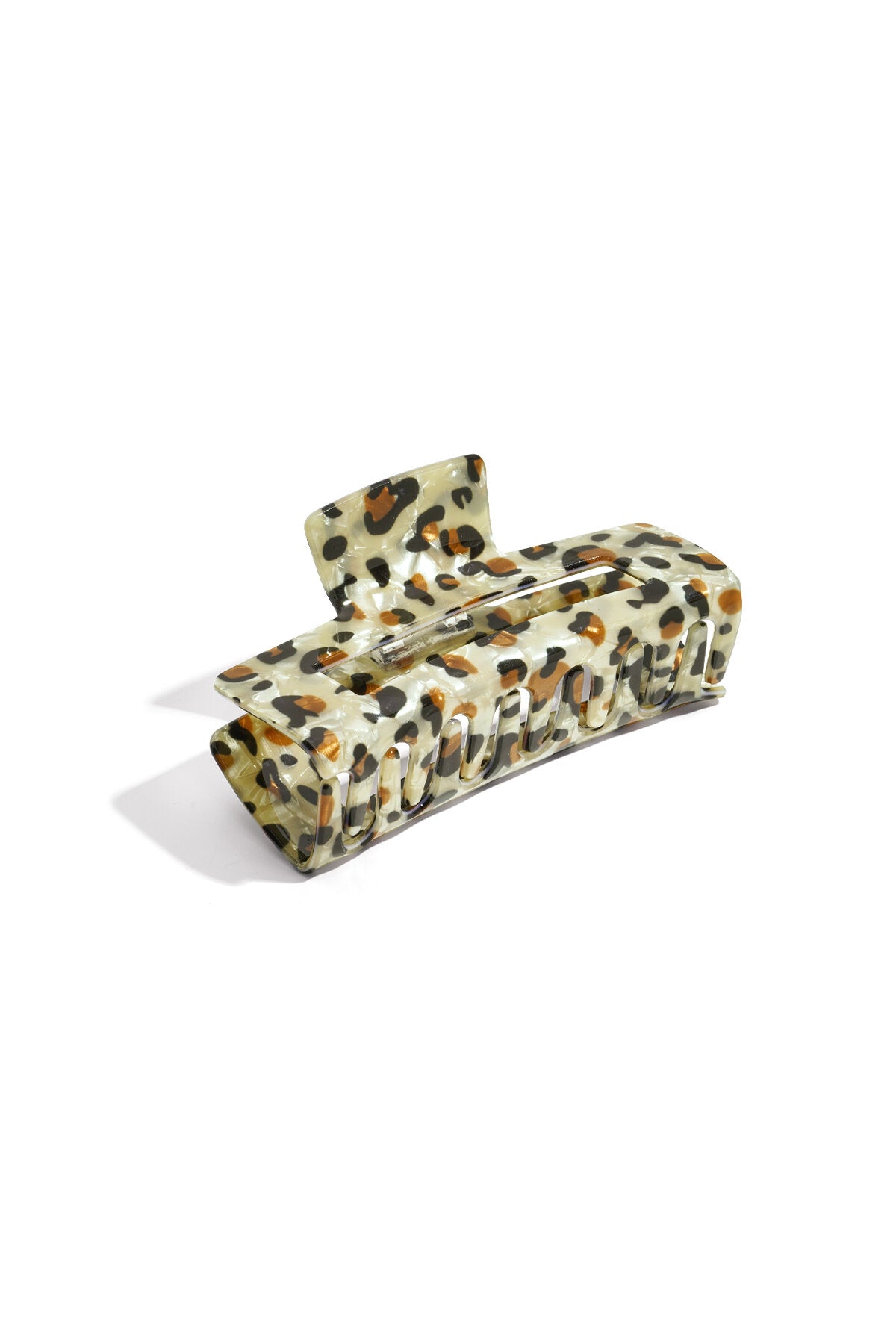 Chic Leopard Print Acrylic Hair Clip for Fall