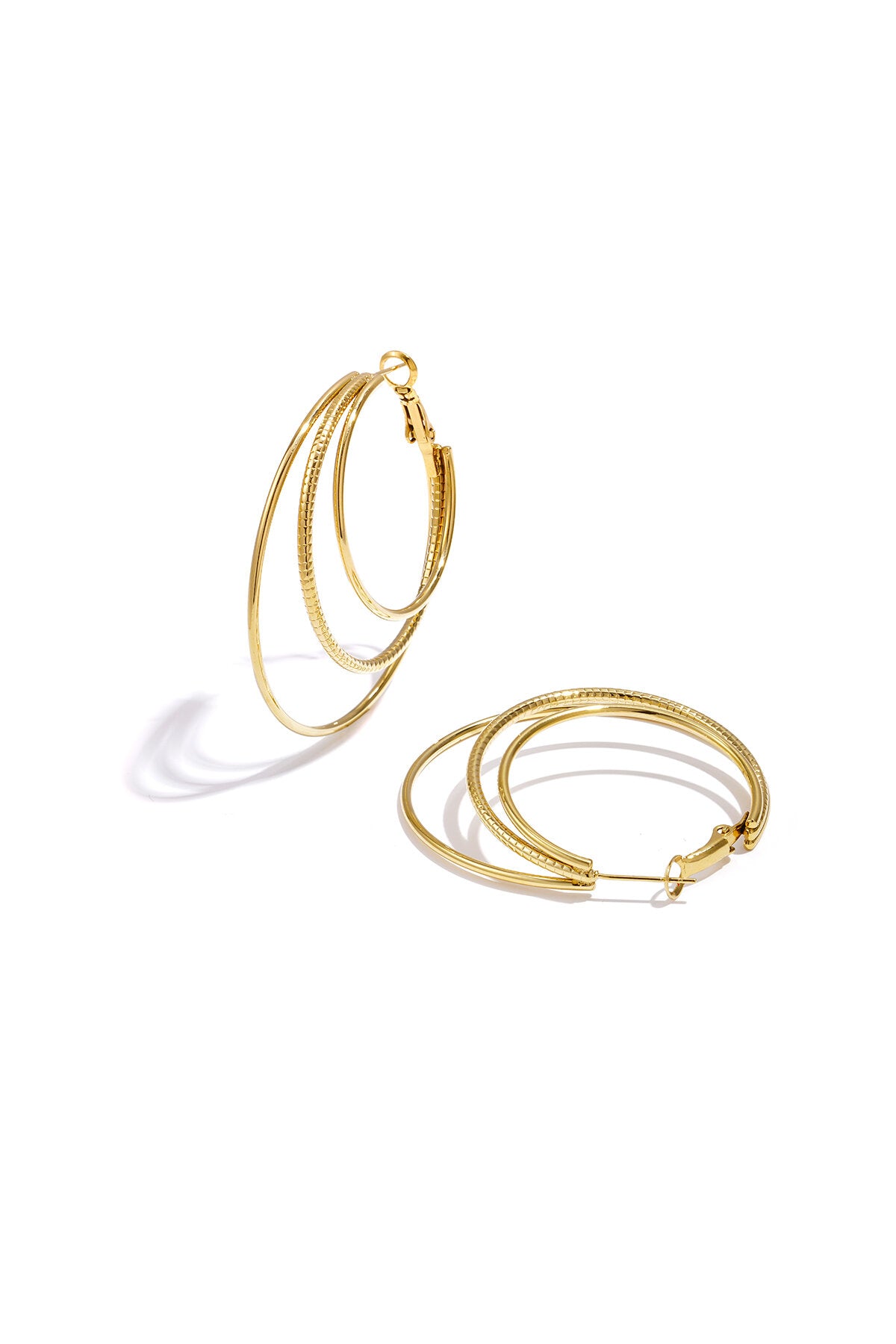 Stylish Stainless Steel Hoop Earrings for Women