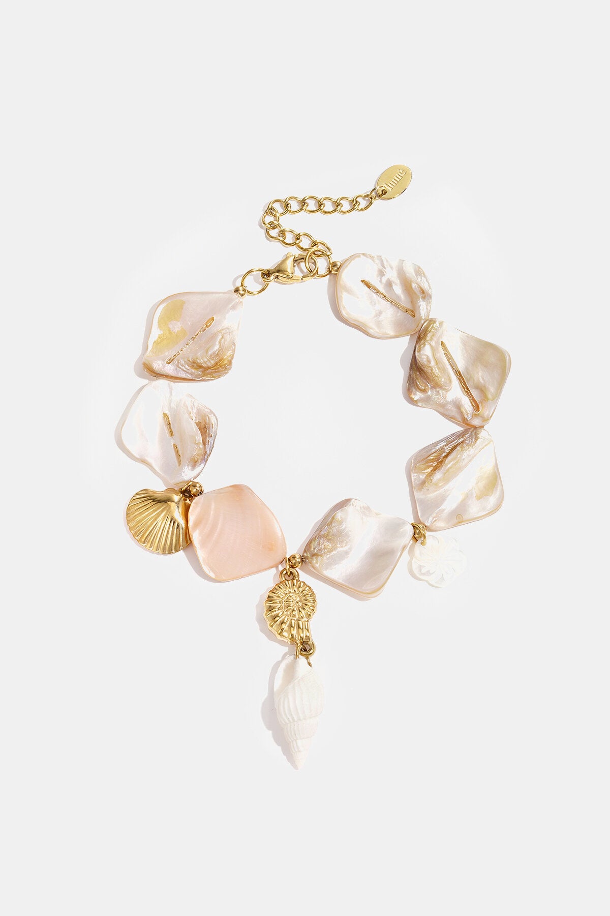 Lumé Gold Stainless Steel Beaded Bracelet for Women