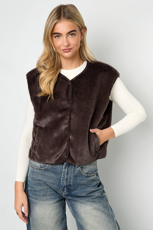Gimme Women's Woven Vest for Fall/Winter