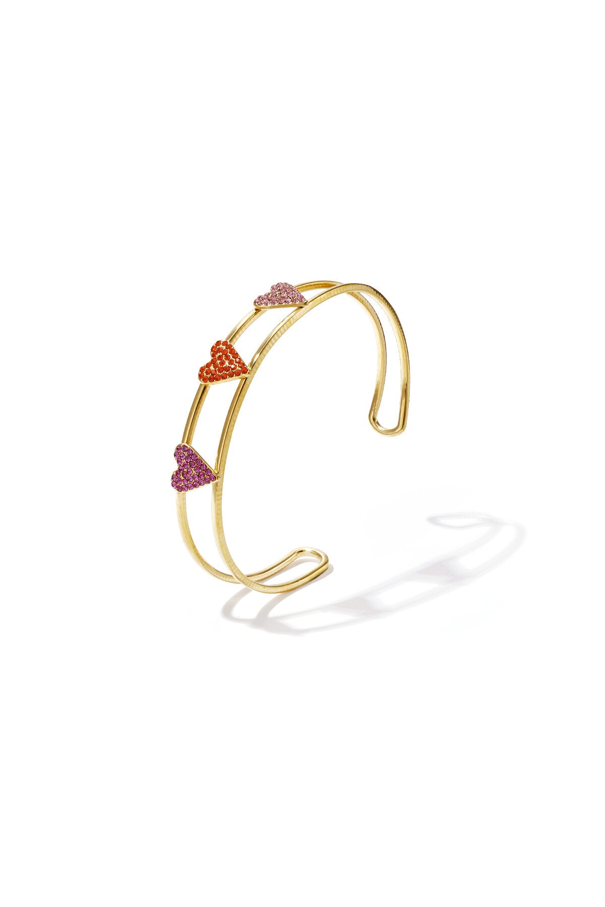 Elegant Gold Cuff Bracelet for Women - Romantic Style