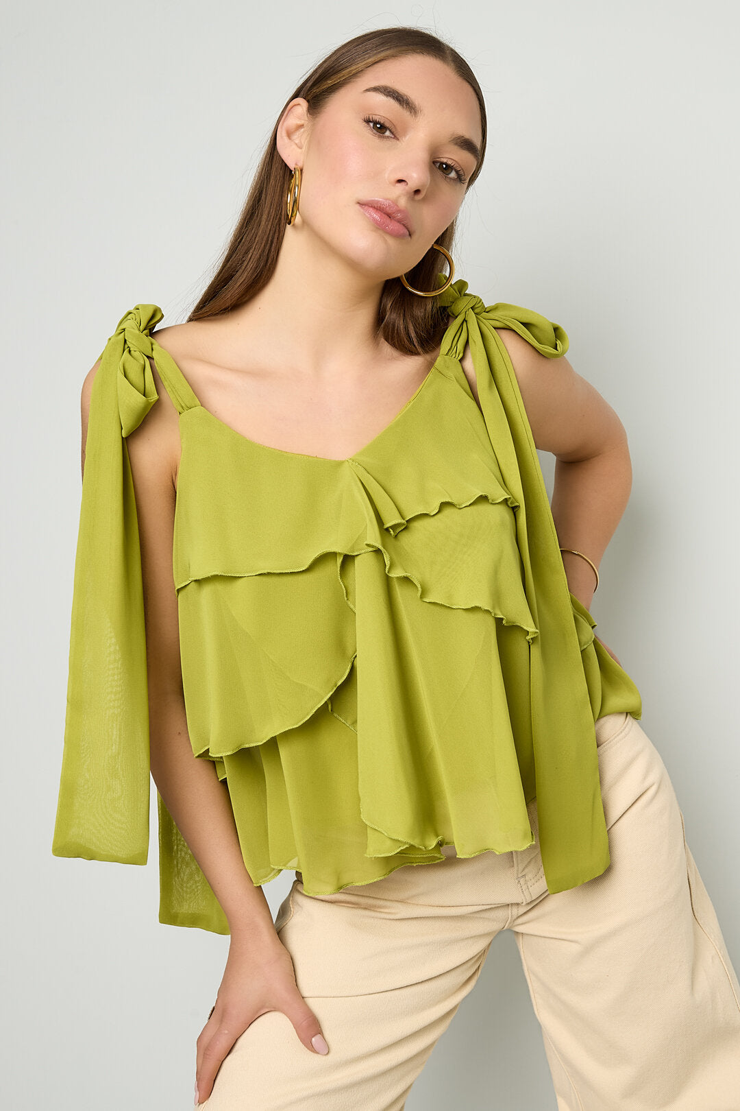 Elegant Spring/Summer Sleeveless Top in Vibrant Colors