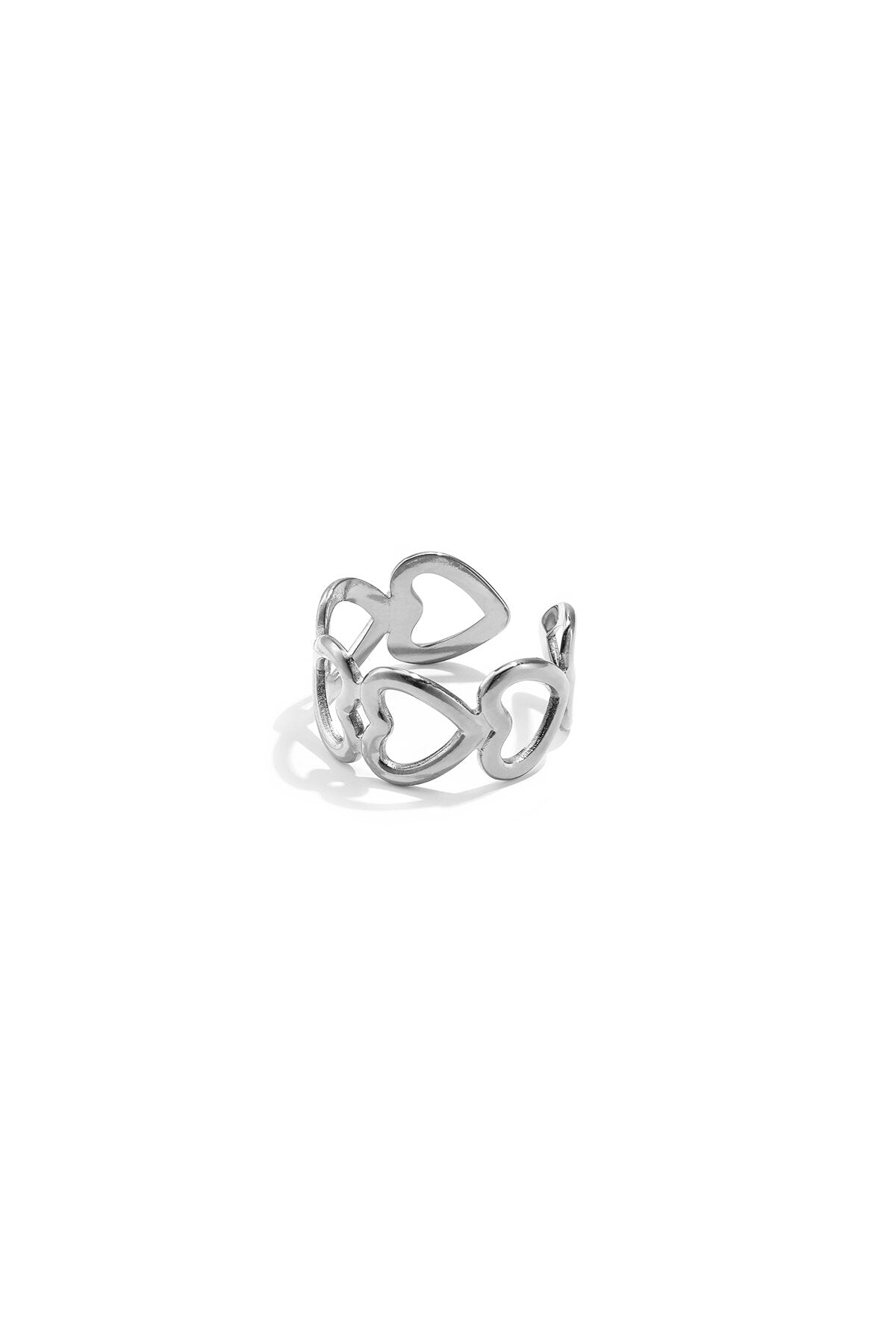 Elegant Adjustable Minimalist Heart Ring