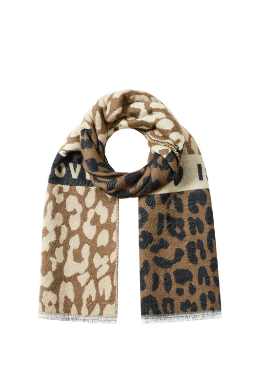 Chic Leopard Print Winter Scarf for Women