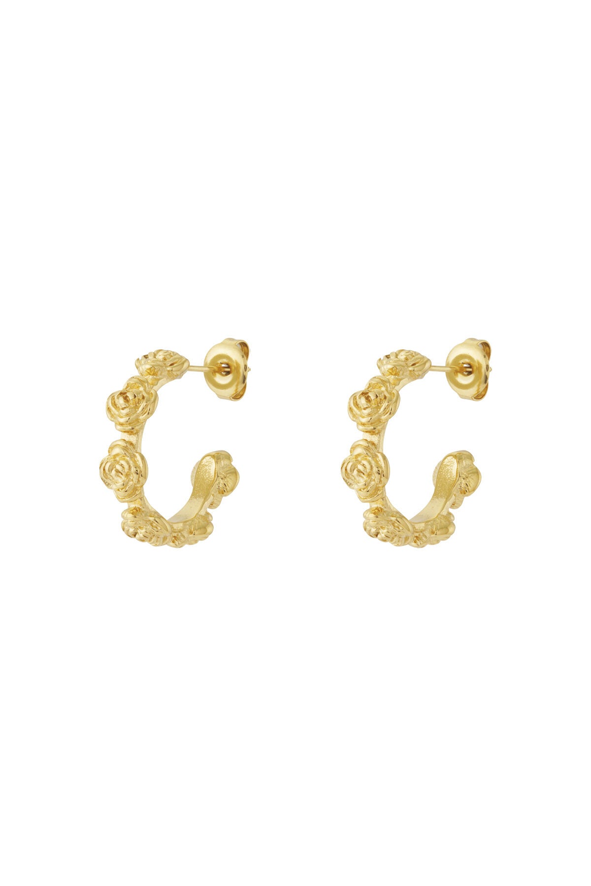 Stylish Flower Hoop Earrings for Everyday Wear