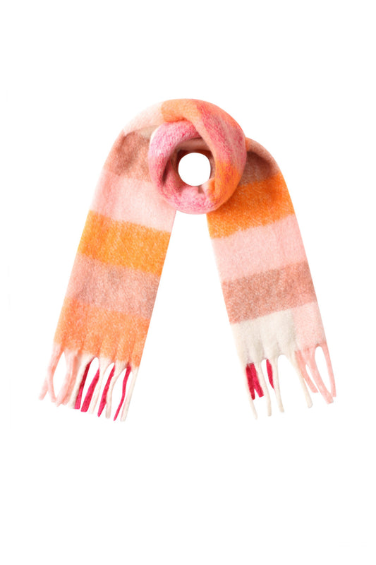 Cozy Winter Scarf for Women - Plaid Design, Multiple Colors