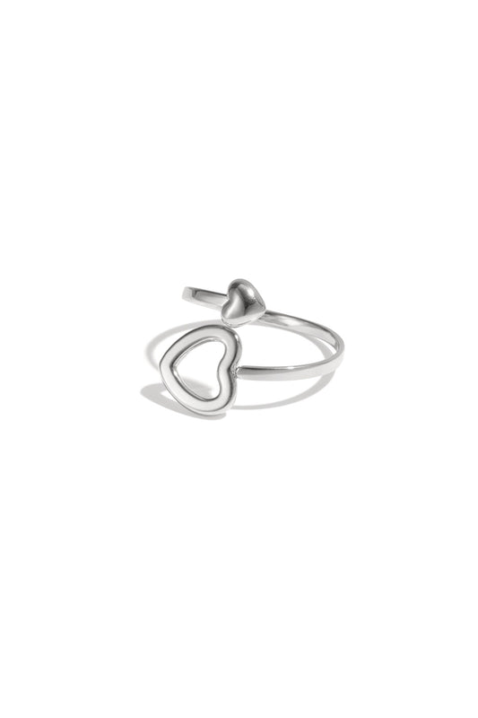 Adjustable Heart Minimalist Ring - All Fit, Daily Wear