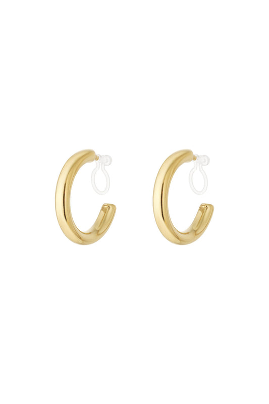 Stylish 14K Gold Plated Clip-On Earrings for All