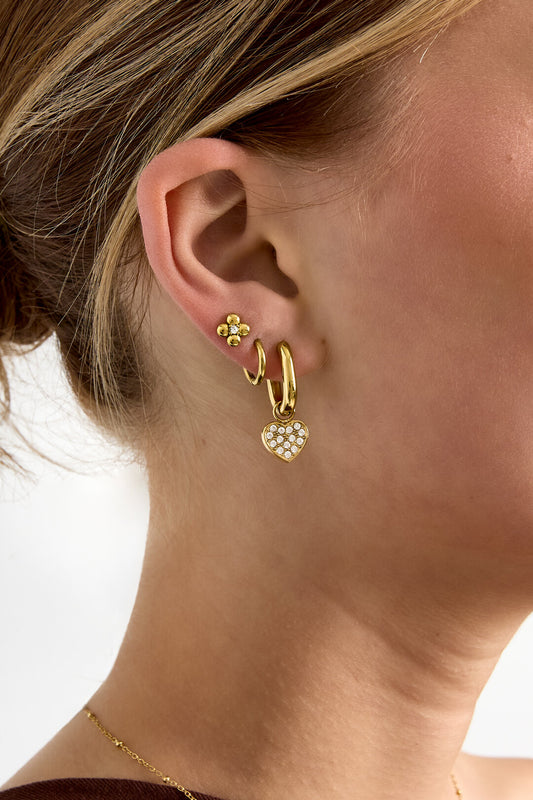 Elegant Heart Shaped Drop Earrings for Women
