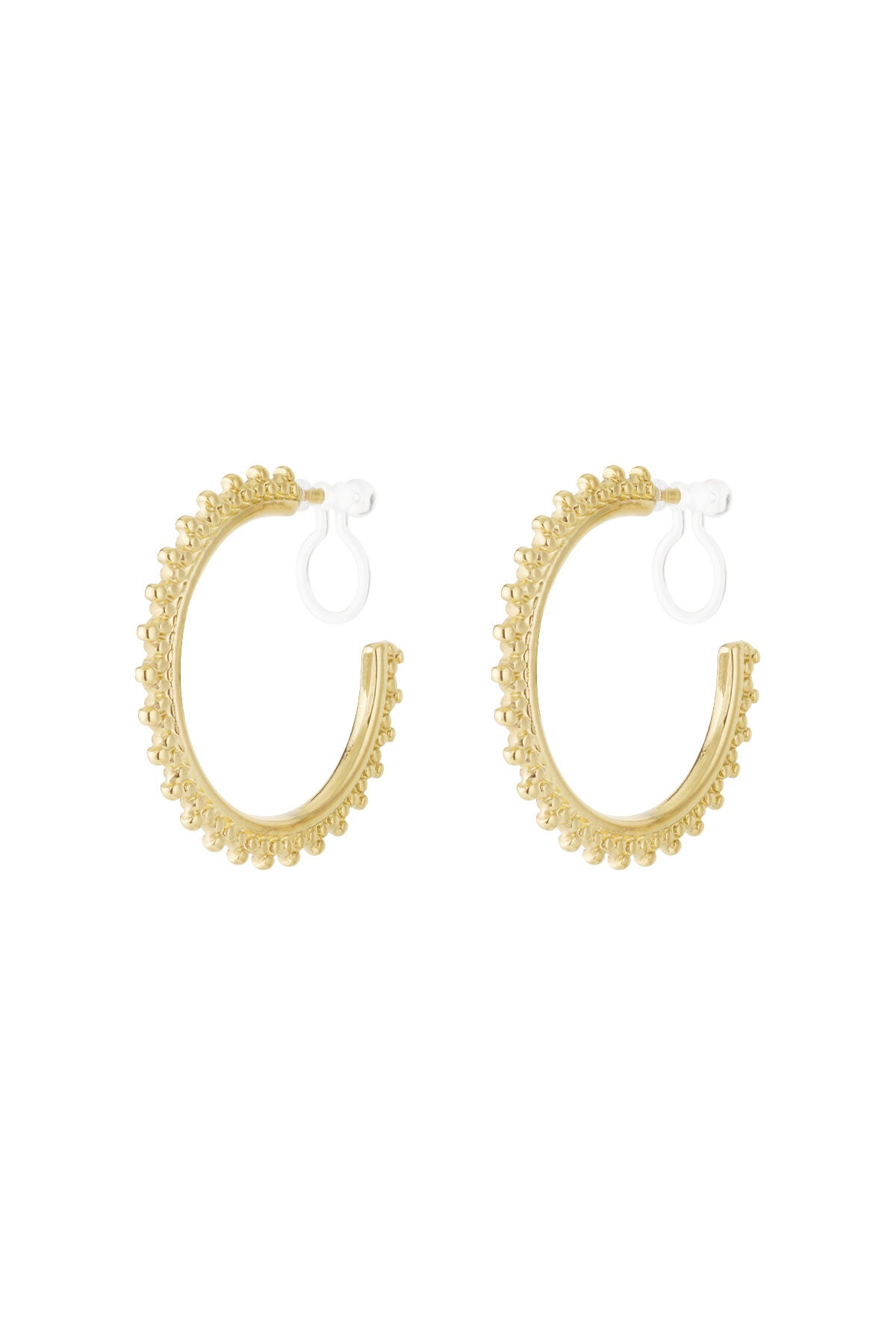 Elegant 14K Gold Plated Irregular Clip-On Earrings