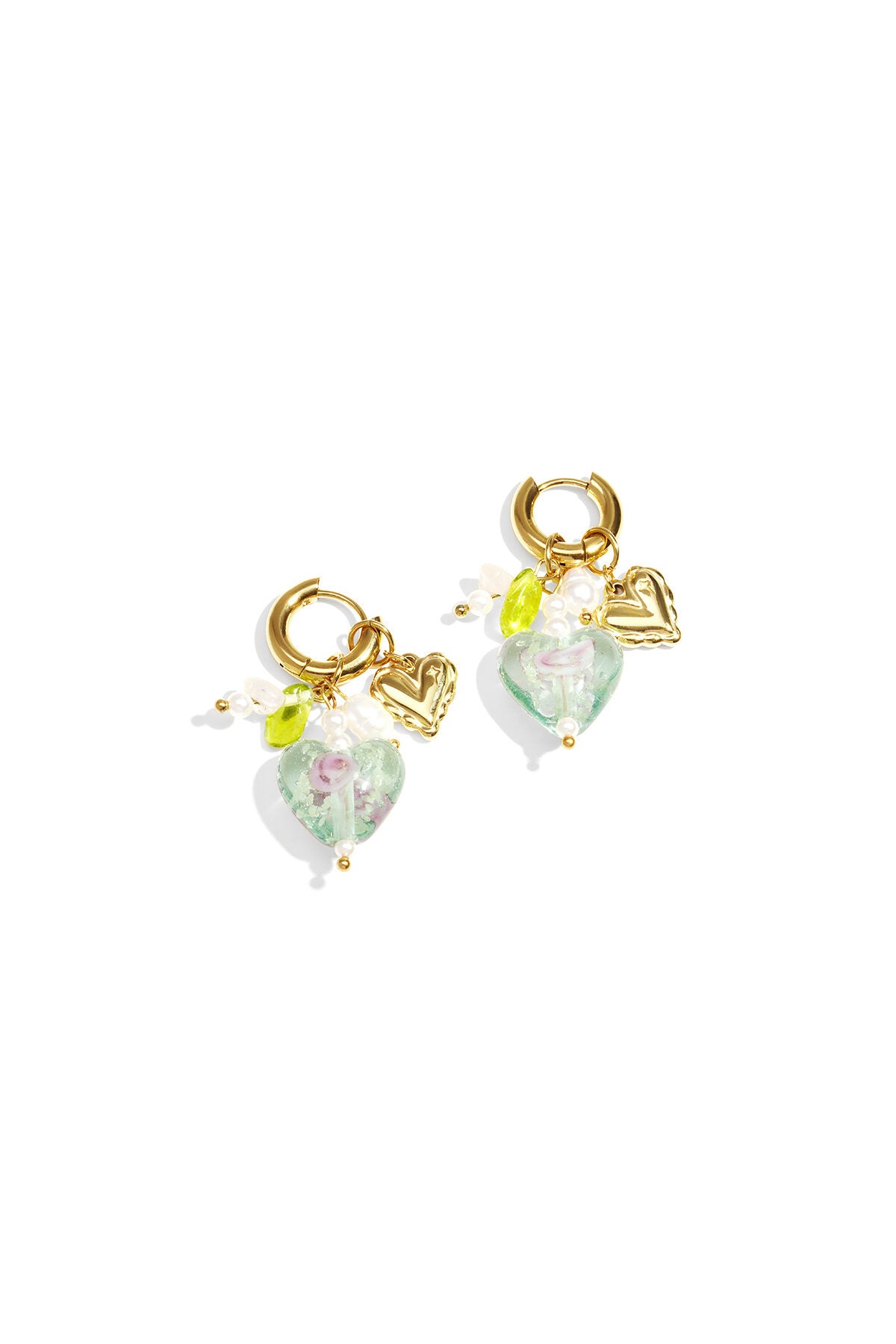 Charming Heart-Shaped Drop Earrings for Spring