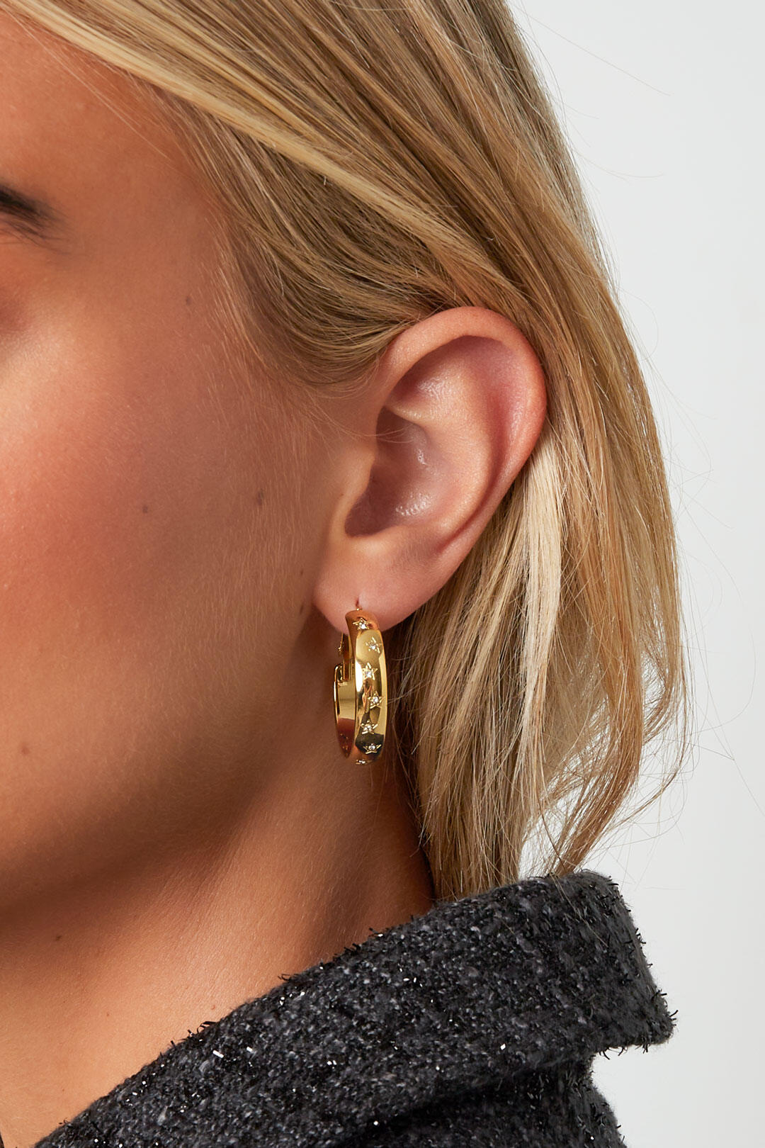 Stylish Stainless Steel Hoop Earrings for Everyday Wear