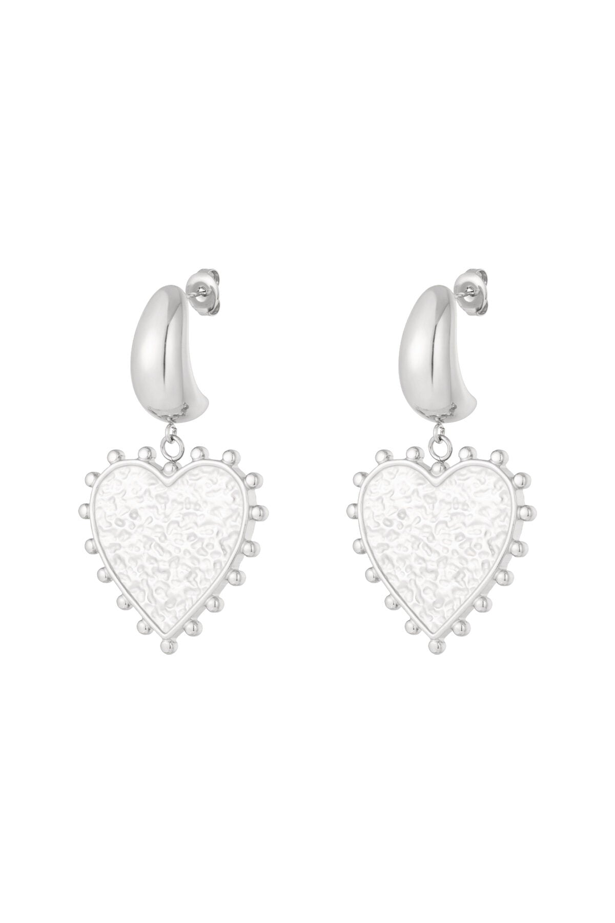Elegant Heart Drop Earrings for Daily Wear