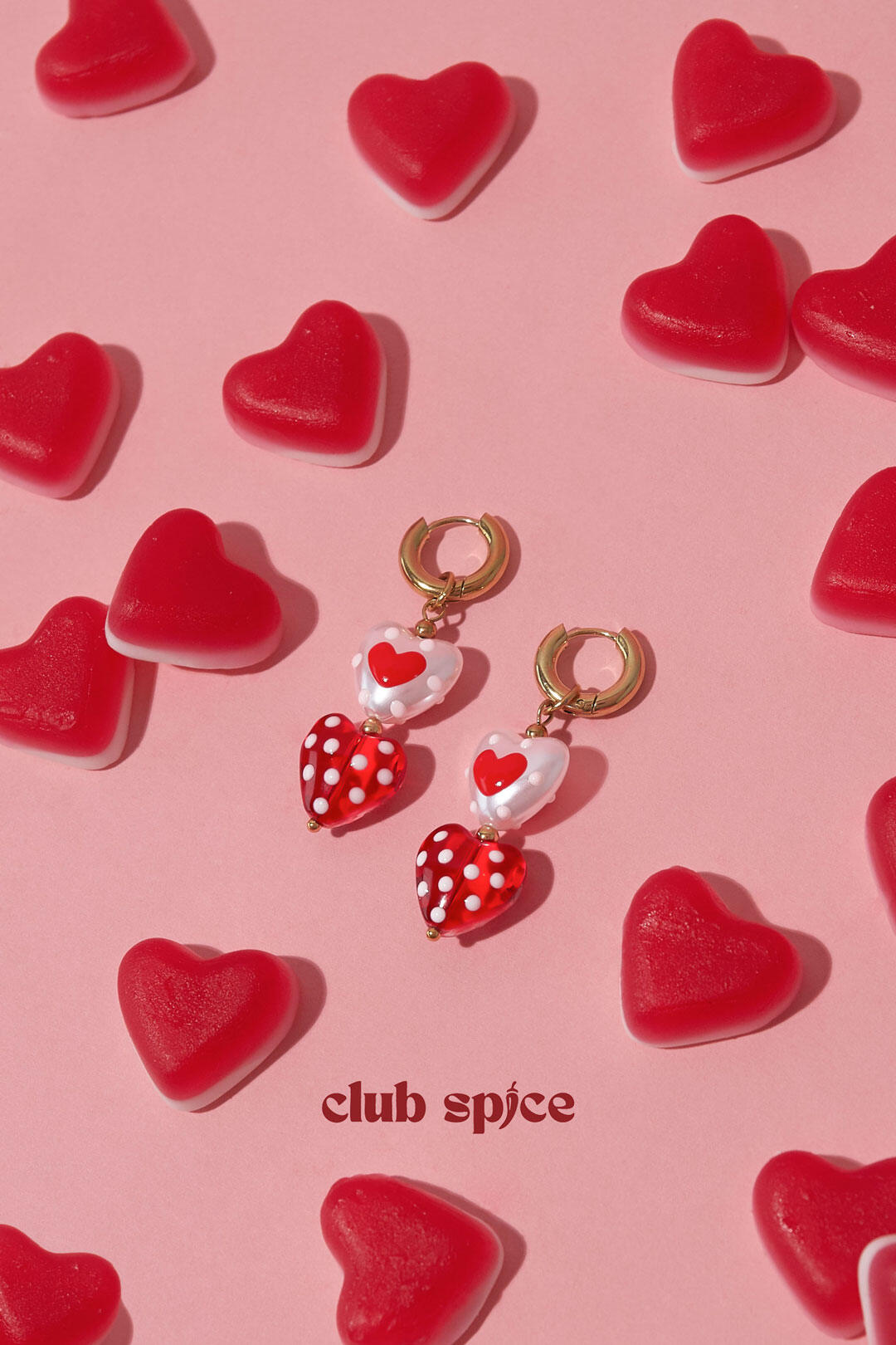 Stylish Heart Dangle Earrings for Spring/Summer